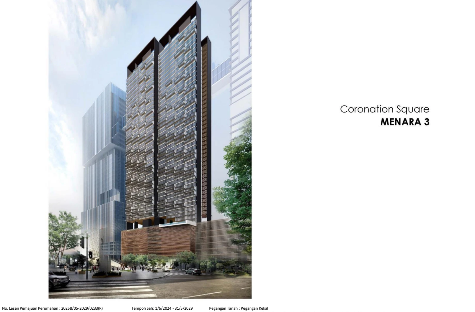 CORONATION SQUARE, MENARA 3 80000