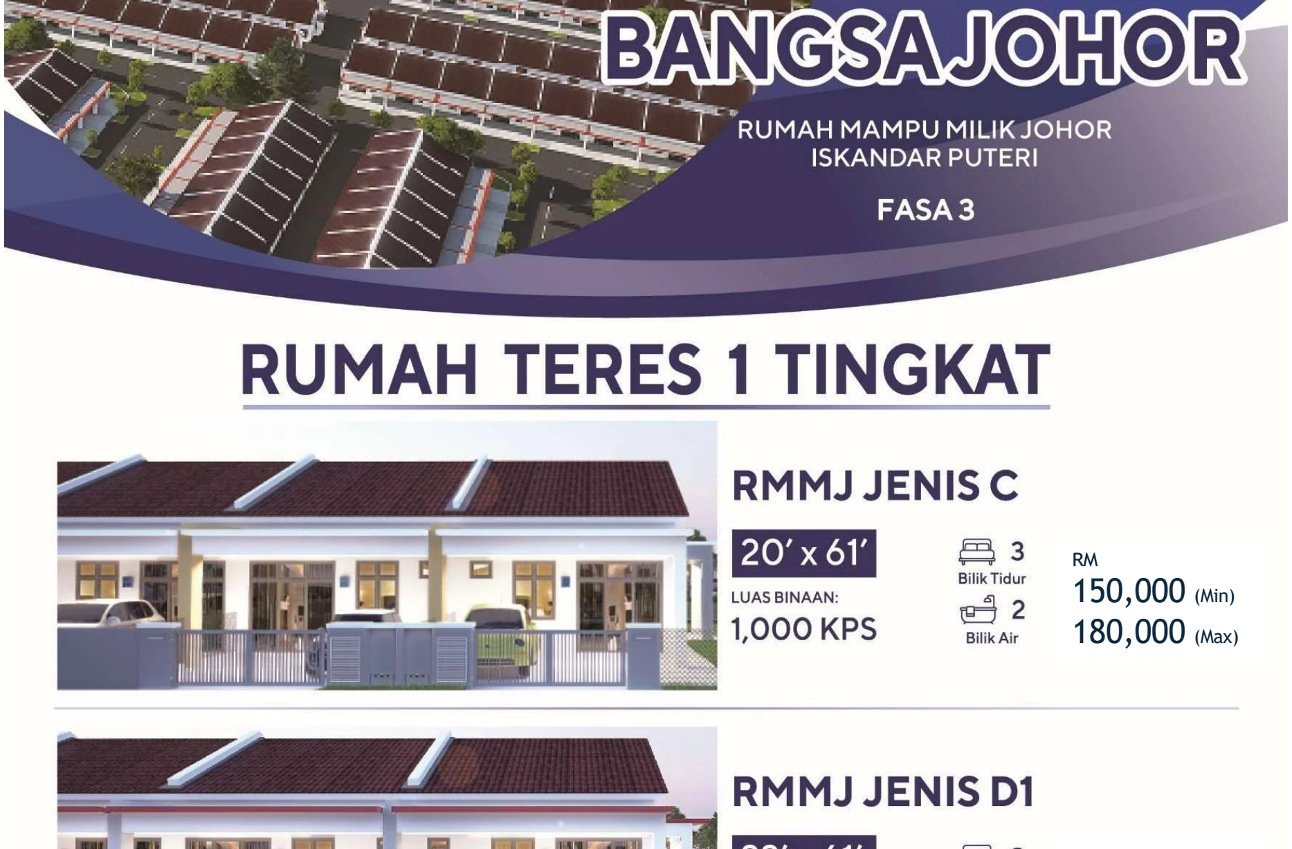 PERUMAHAN ISKANDAR PUTERI BANGSA JOHOR Johor Bahru, Johor | 81550