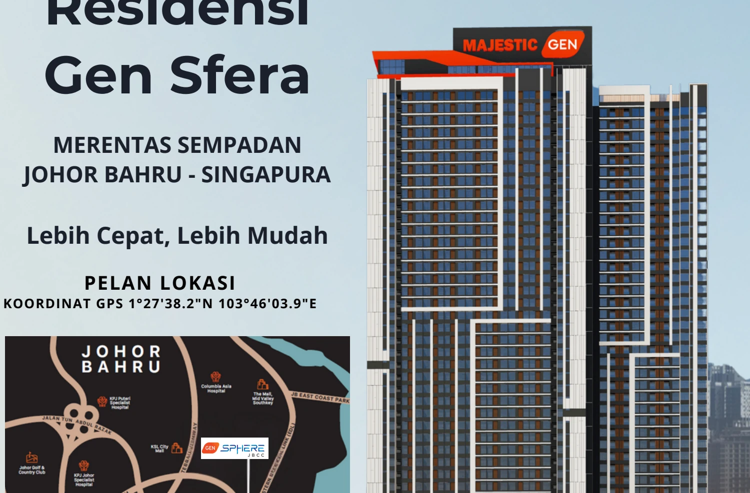 RESIDENSI GEN (RESIDENSI GEN SFERA / RESIDENSI GEN) Johor Bahru, Johor