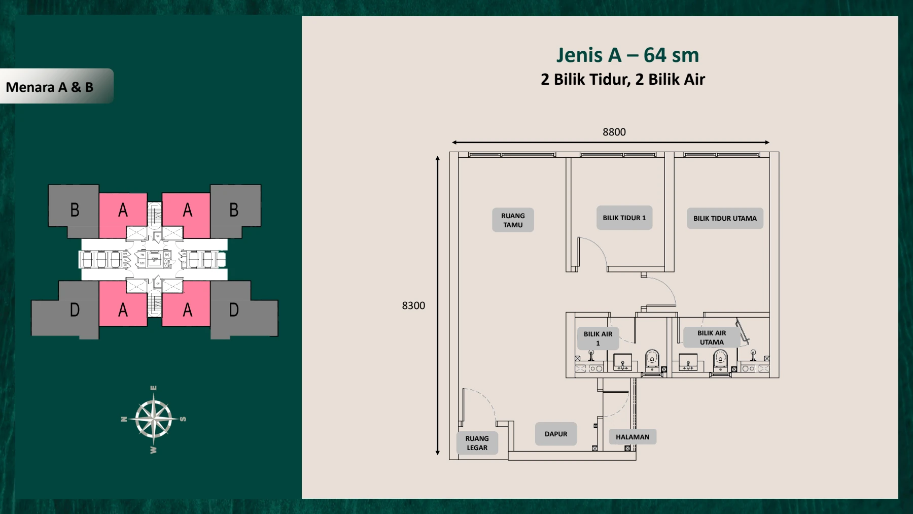 FASA 1 (KONDOMINIUM SUNWAY BUKIT LENANG / FASA 1 / FASA 6) Jenis A - 13096-5