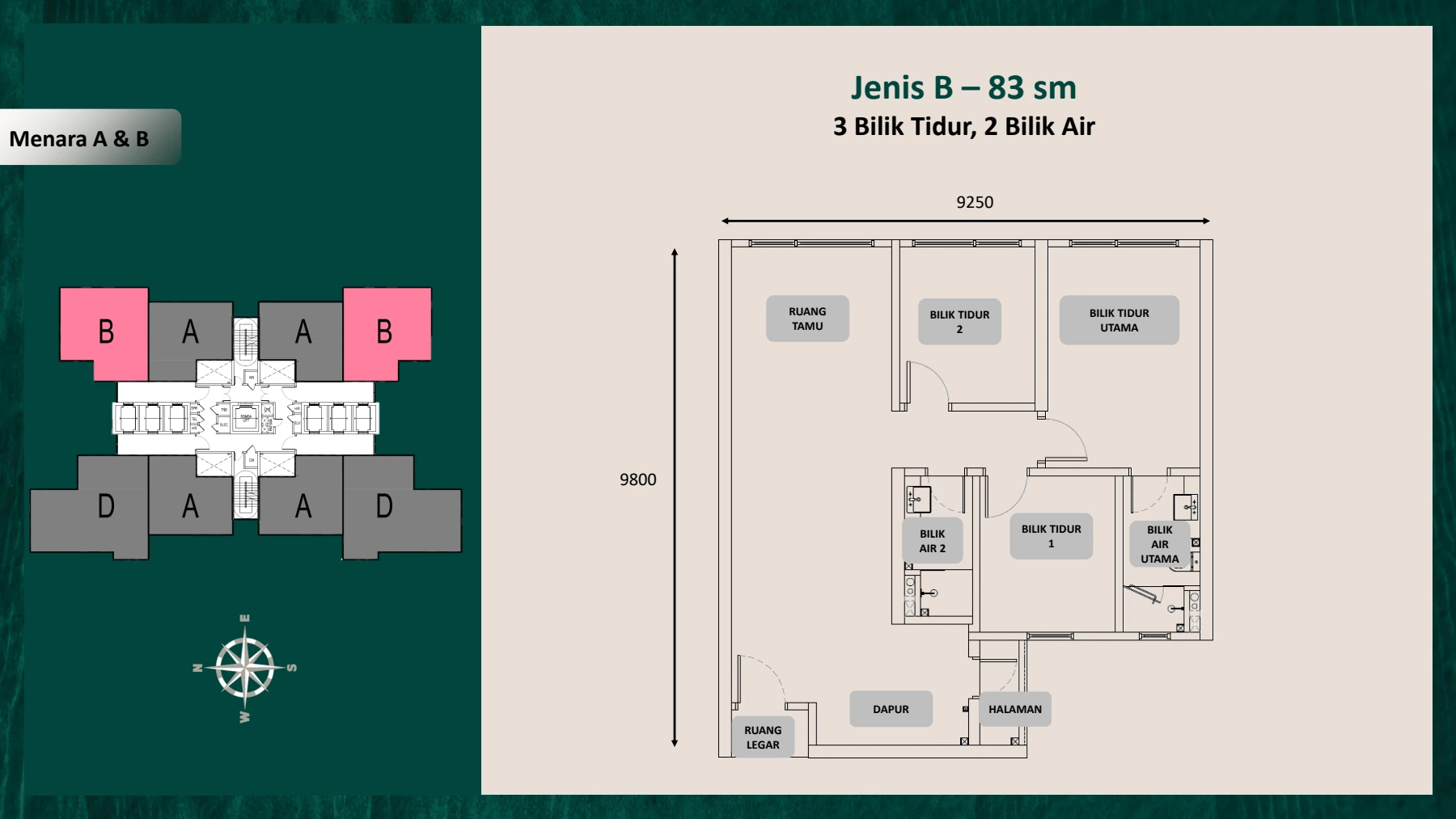 FASA 1 (KONDOMINIUM SUNWAY BUKIT LENANG / FASA 1 / FASA 6) Jenis B - 13096-5