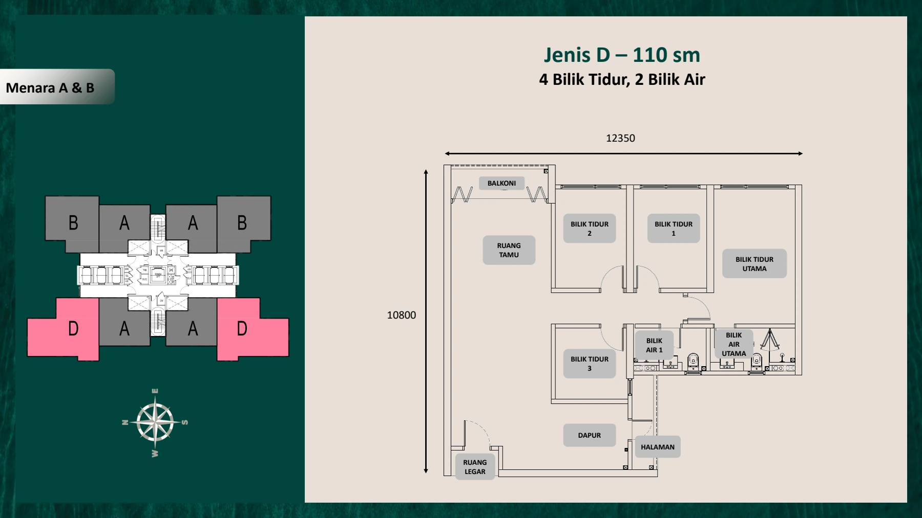 FASA 1 (KONDOMINIUM SUNWAY BUKIT LENANG / FASA 1 / FASA 6) Jenis D - 13096-5