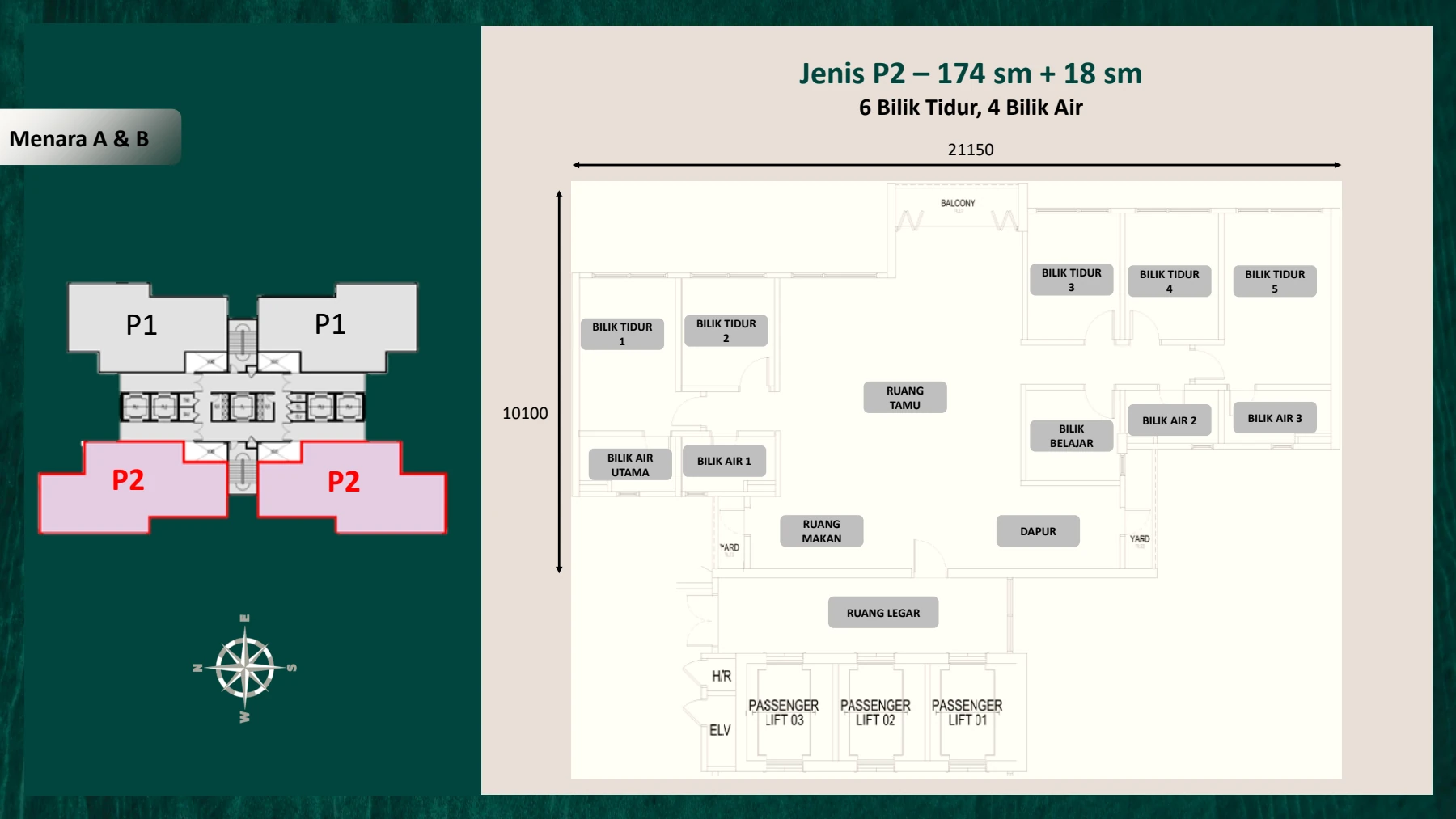 FASA 1 (KONDOMINIUM SUNWAY BUKIT LENANG / FASA 1 / FASA 6) Jenis P2 - 13096-5