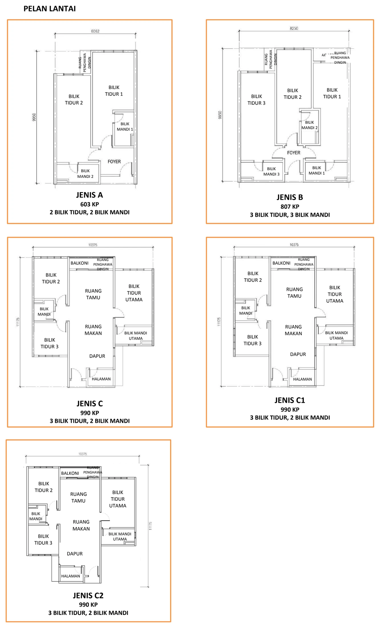 PRESINT 2 (PRESINT 2 / RESIDENSI KOMERSIAL BOTANI SAYANG) Pelan Lantai - 14020-5