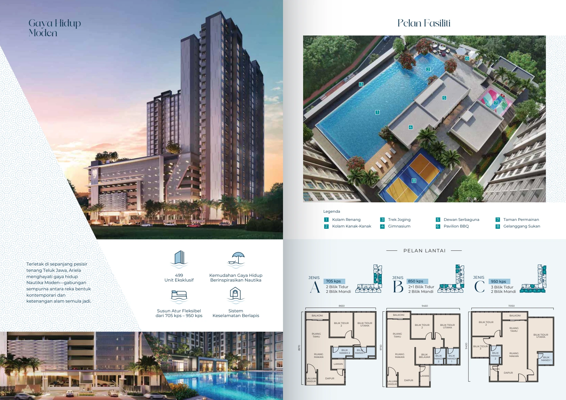 RESIDENSI PERMATA INDAH (RESIDENSI PERMATA INDAH 2 / RESIDENSI PERBADANAN ISLAM TELUK PERMATA / RESIDENSI PERMATA INDAH) Pelan Lantai - 30588-4