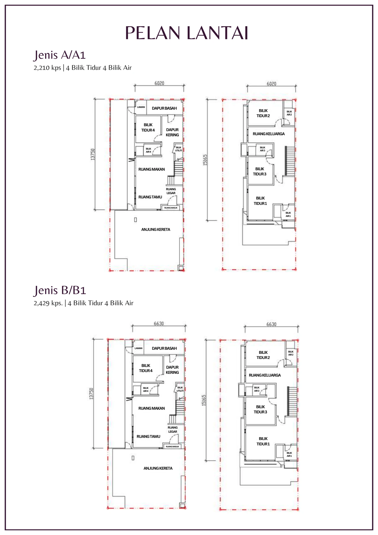RIMBUNAN (RESIDENSI SUASANA PERMAS / RESIDENSI DWI PESONA / RIMBUNAN) Pelan Lantai - 835-13