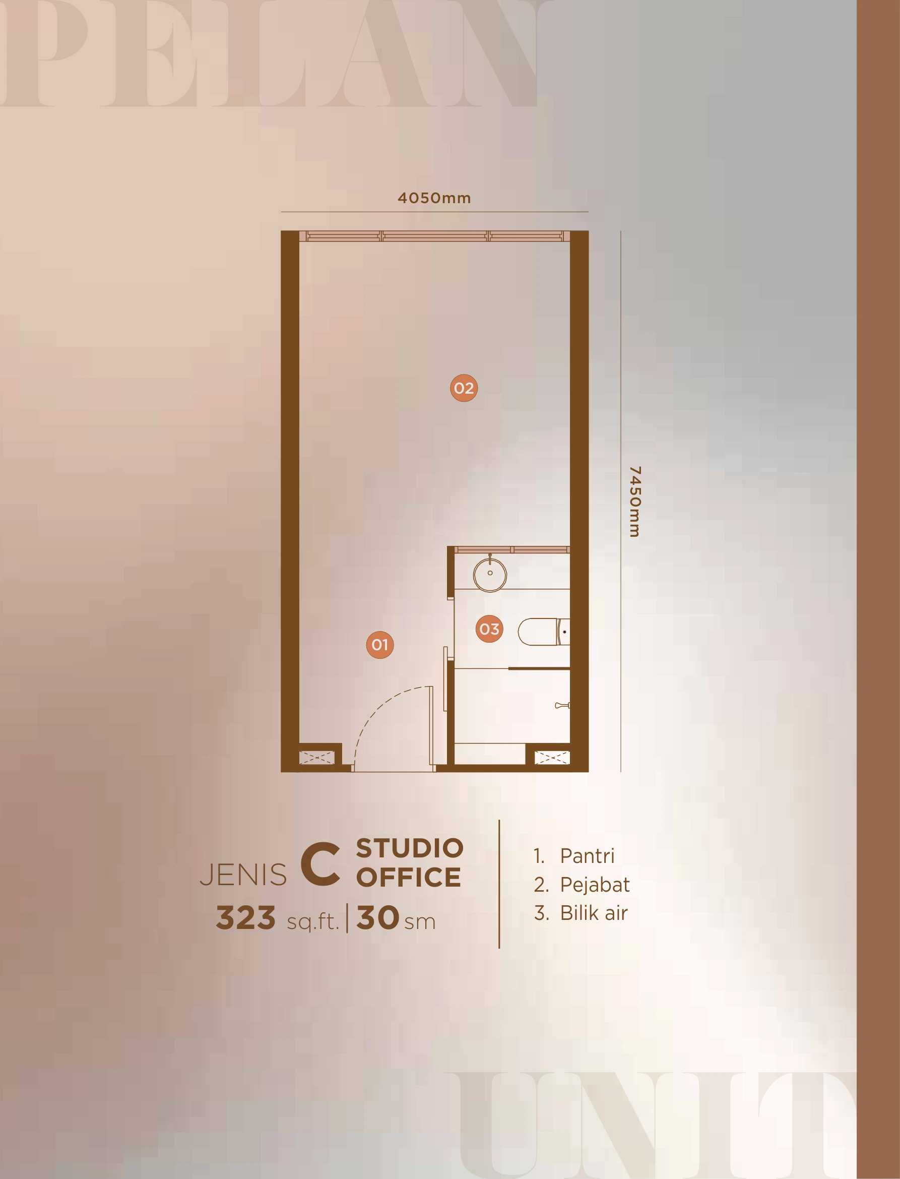 Hugoz Suites Jenis C floor plan page