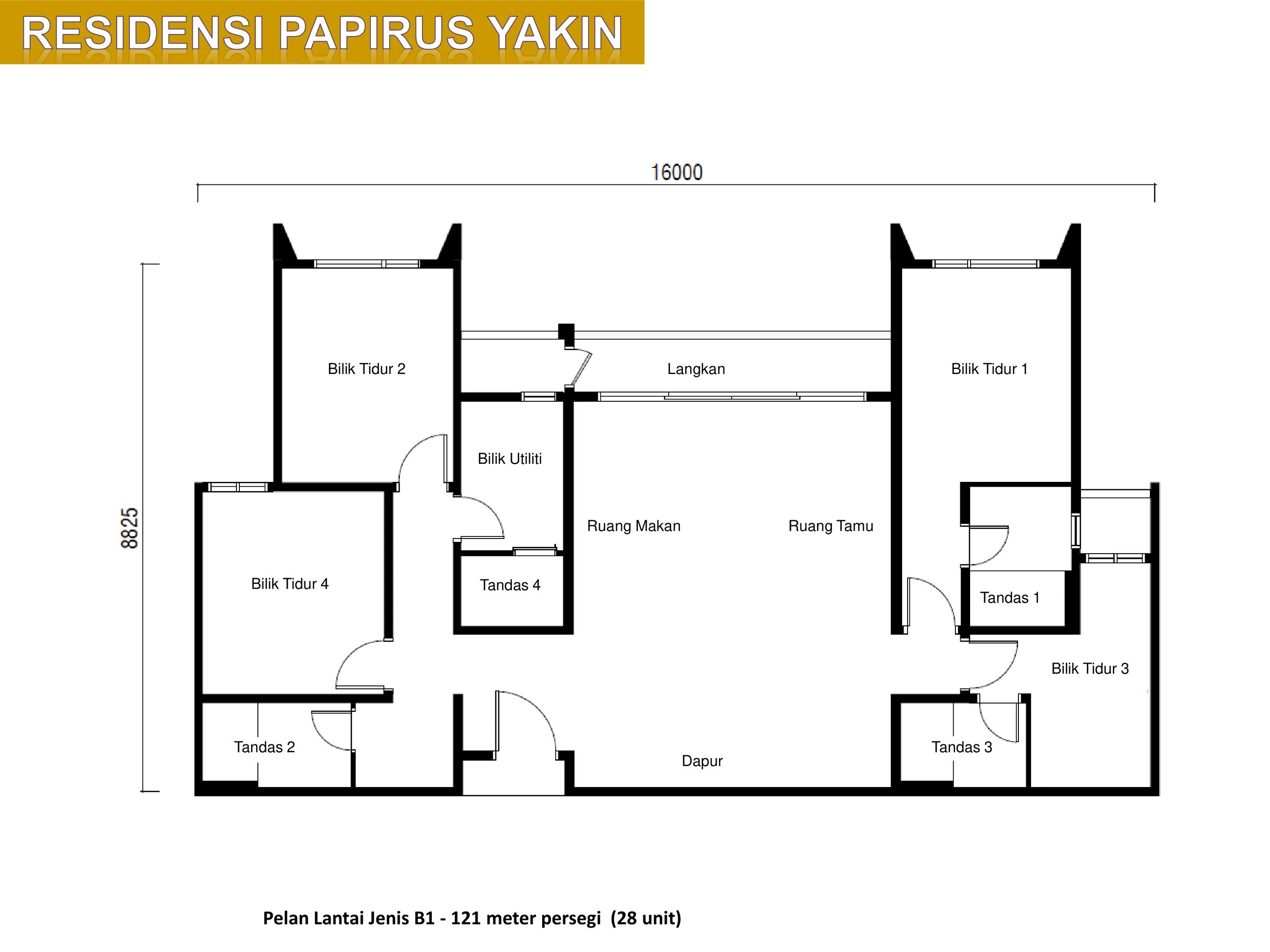 Papyrus Jenis B1 floor plan page