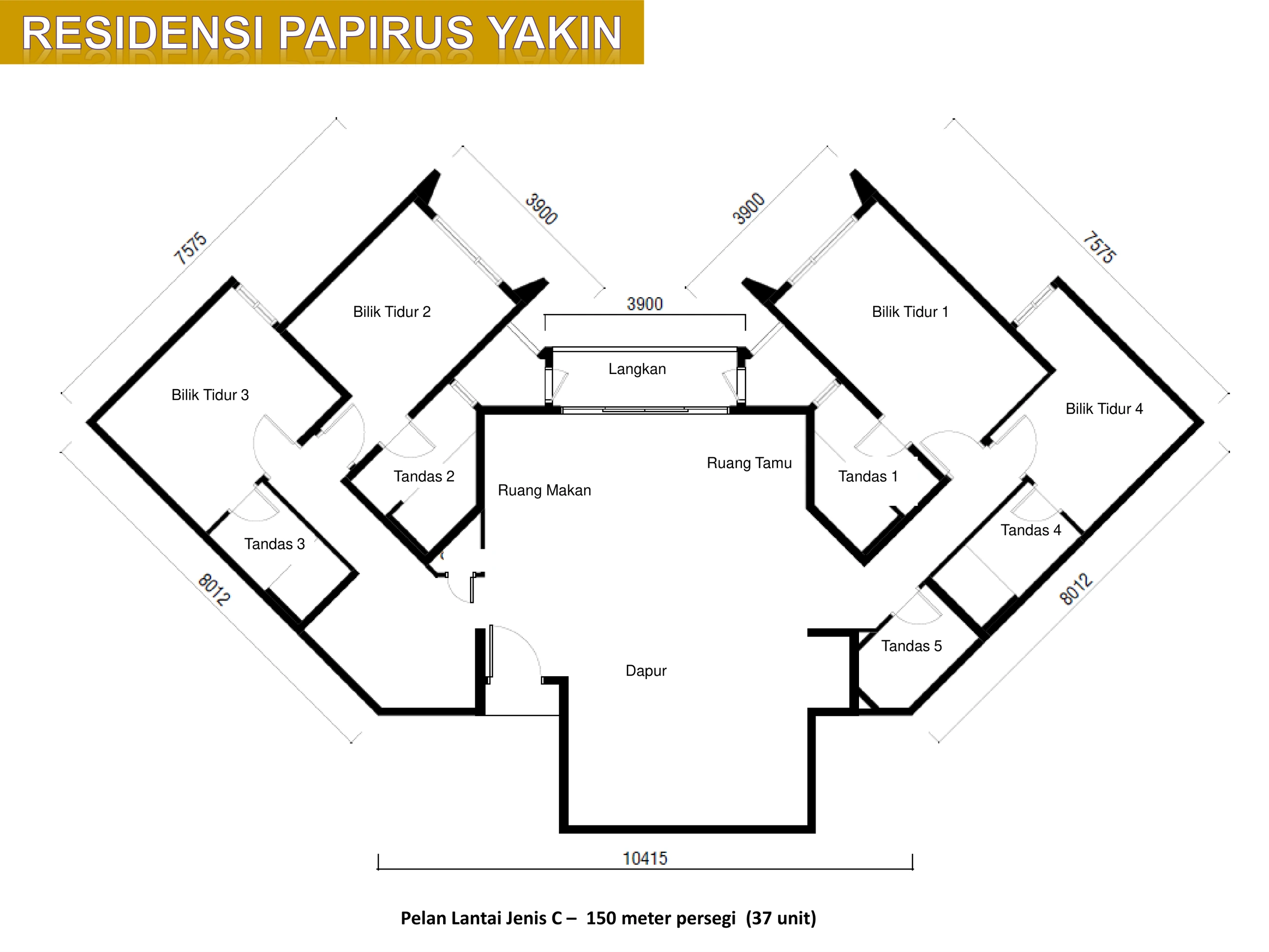 Papyrus Jenis C floor plan page