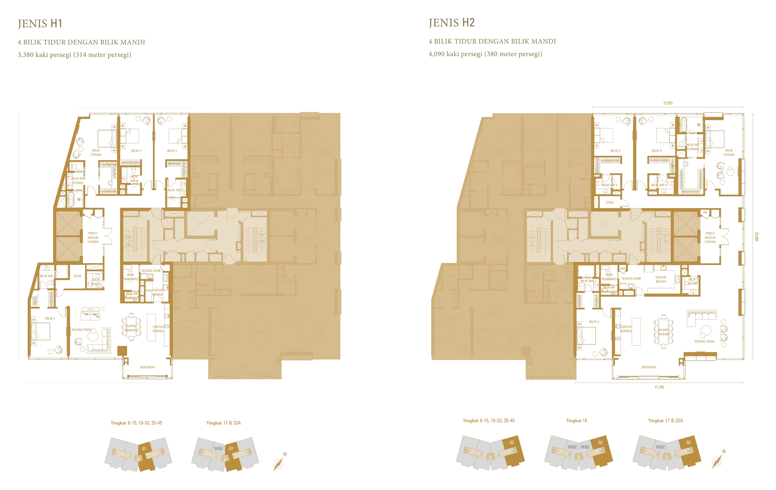 Pavilion Damansara Heights Phase 2 H1/H2 floor plan page