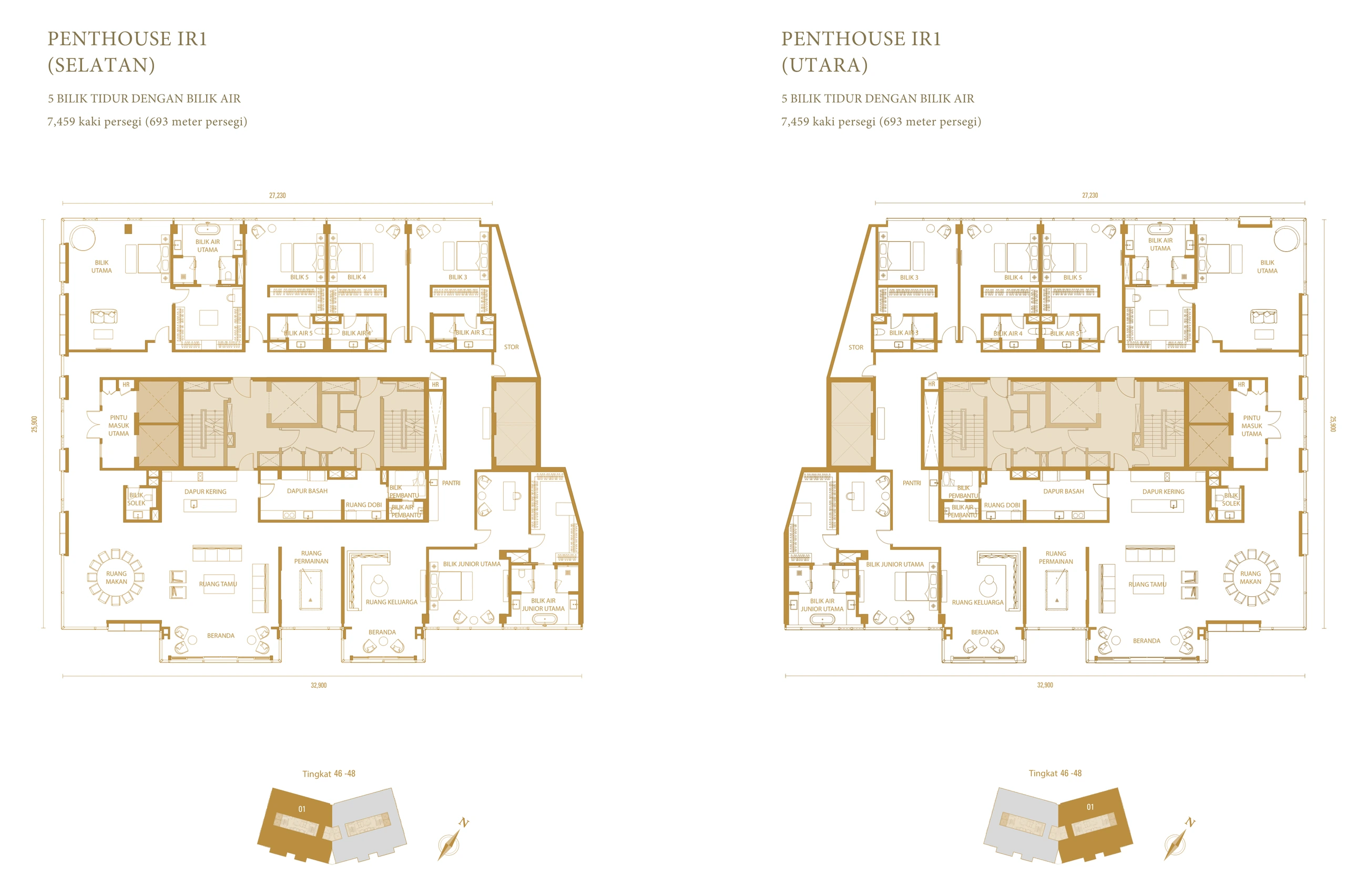 Pavilion Damansara Heights Phase 2 Large suite floor plan page