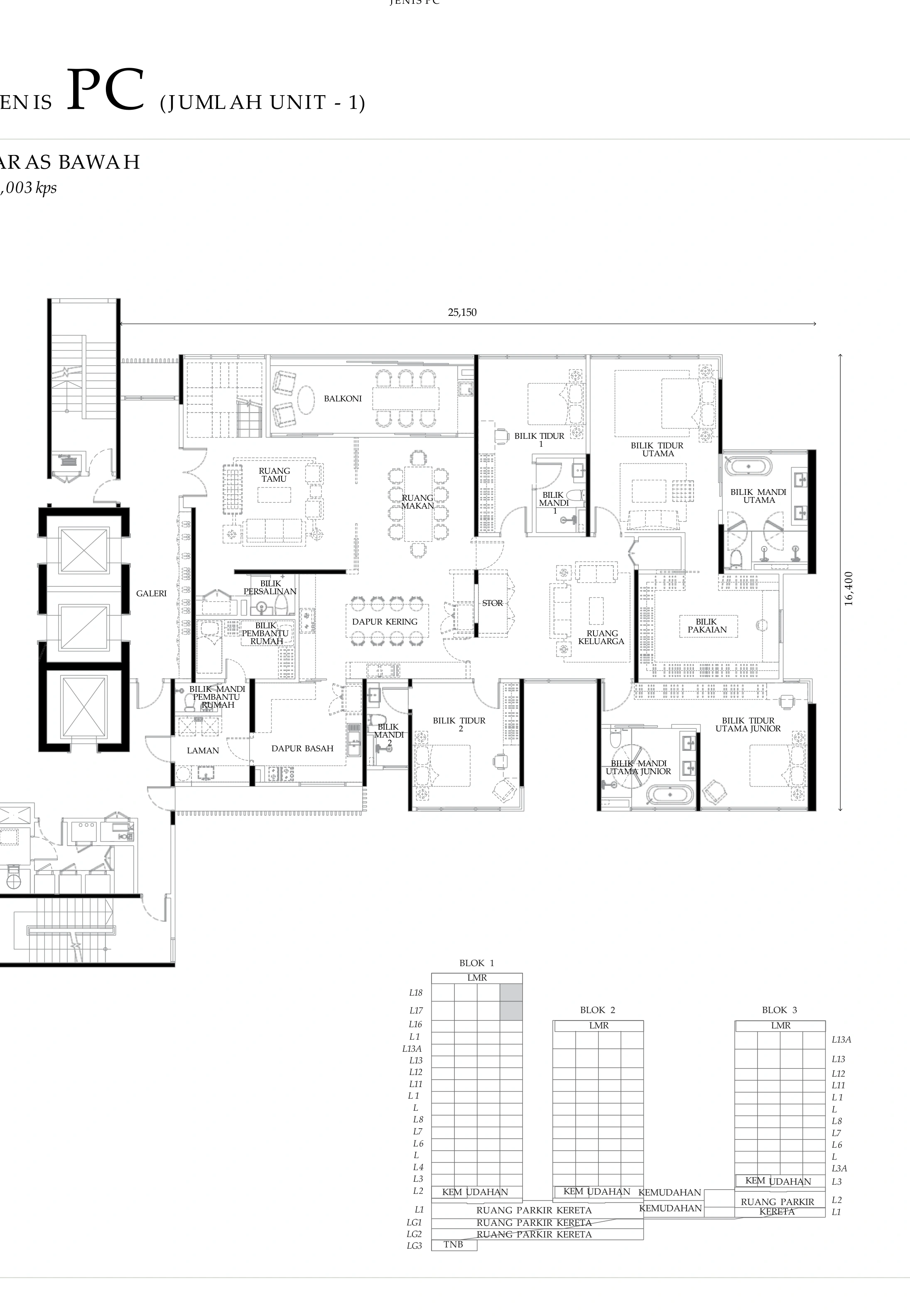Residensi Opera Jenis PC Aras Bawah