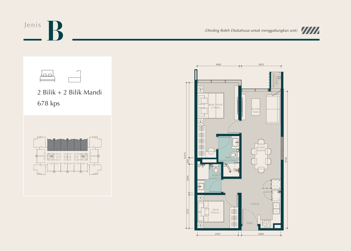 Residensi Times Square 2 Jenis B