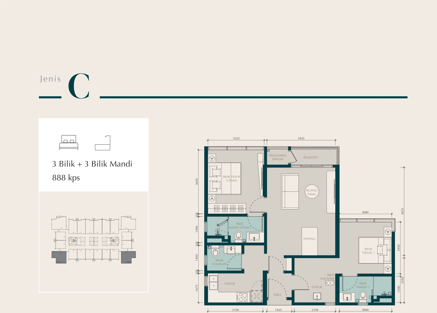 Residensi Times Square 2 Jenis C