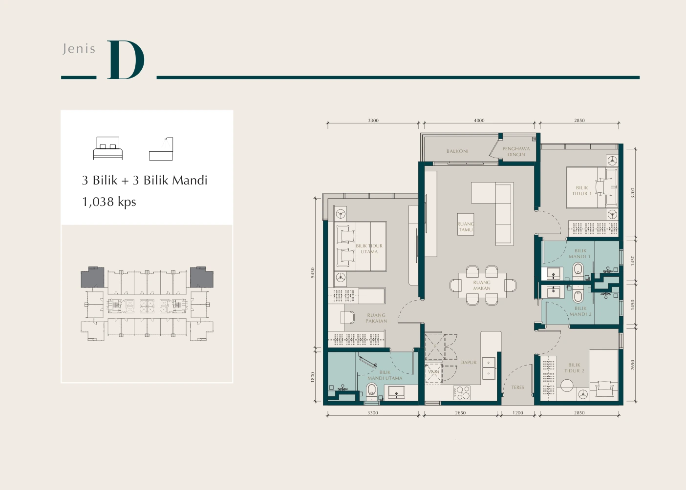 Residensi Times Square 2 Jenis D