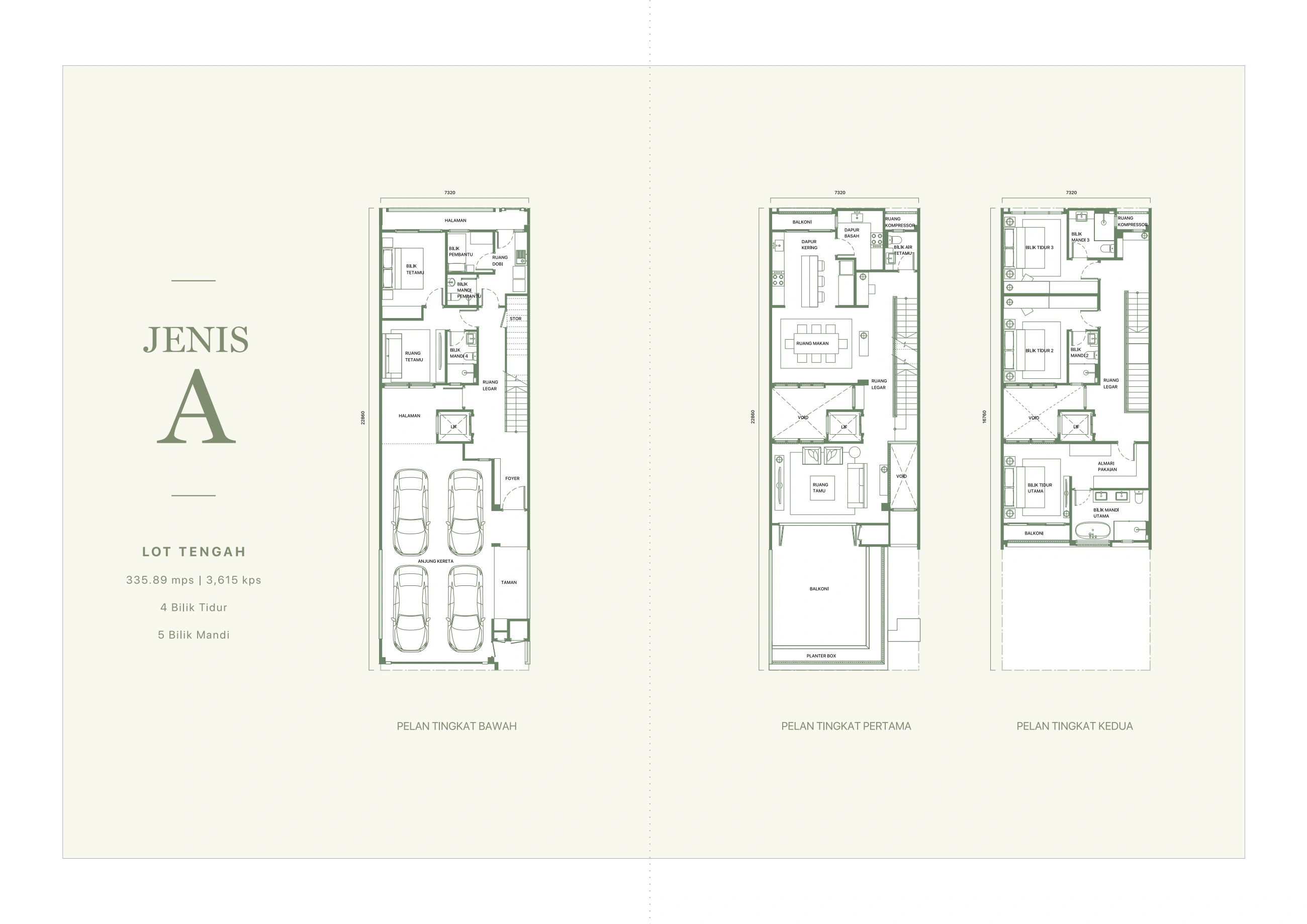 FERA COURTYARD TERRACES & SENNA SEMI-DETACHED HOMES Fera Type A