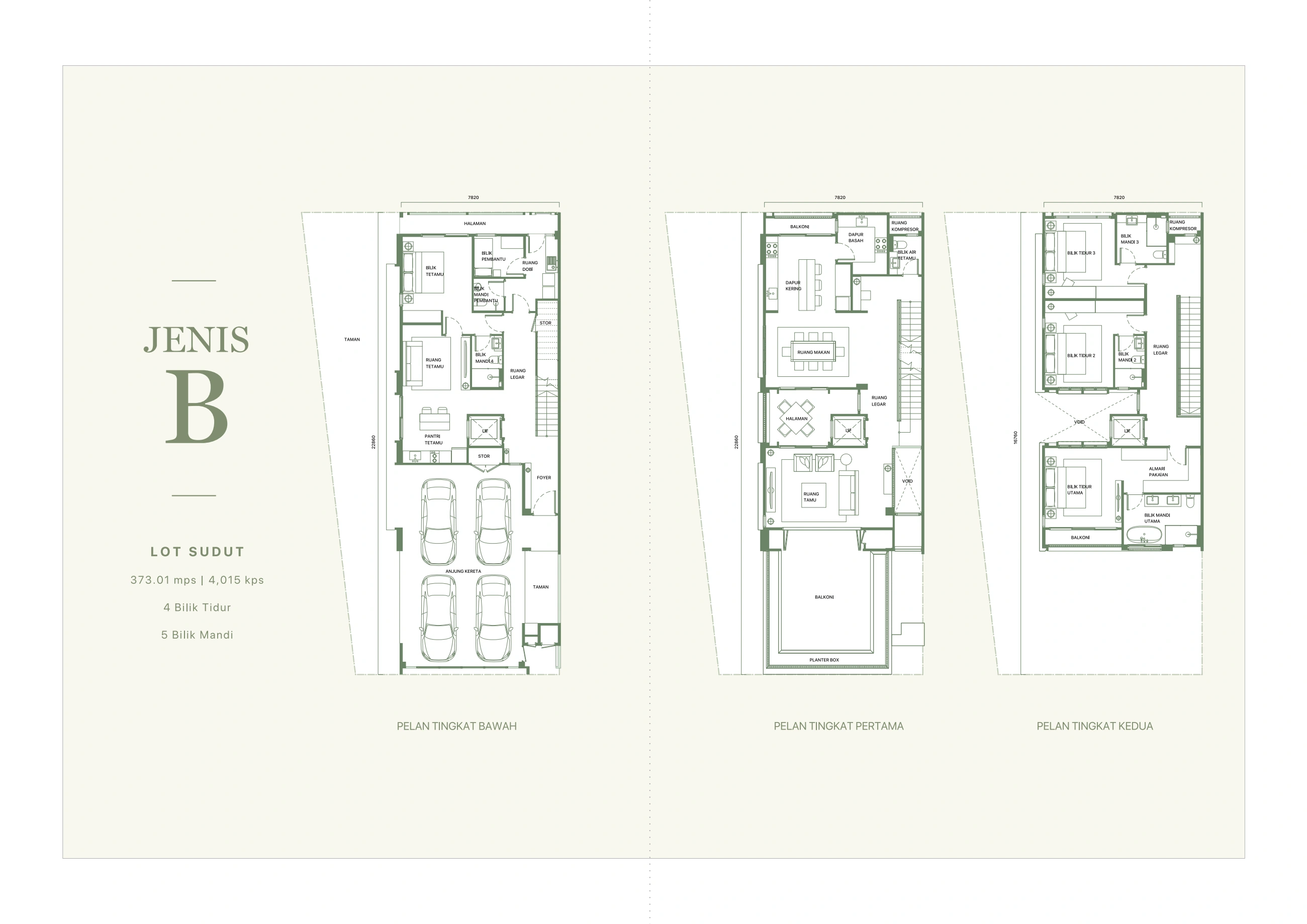 FERA COURTYARD TERRACES & SENNA SEMI-DETACHED HOMES Fera Type B
