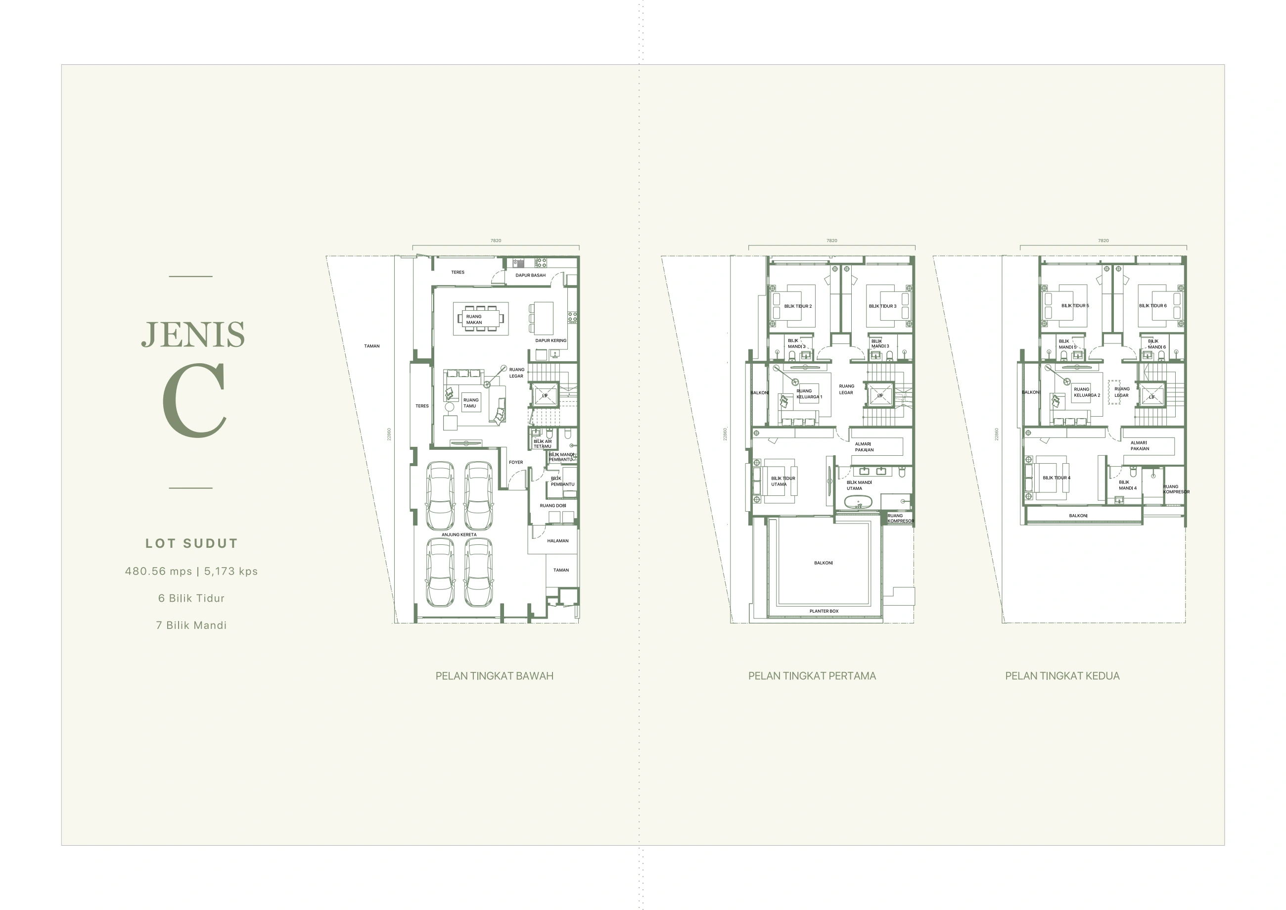 FERA COURTYARD TERRACES & SENNA SEMI-DETACHED HOMES Fera Type C
