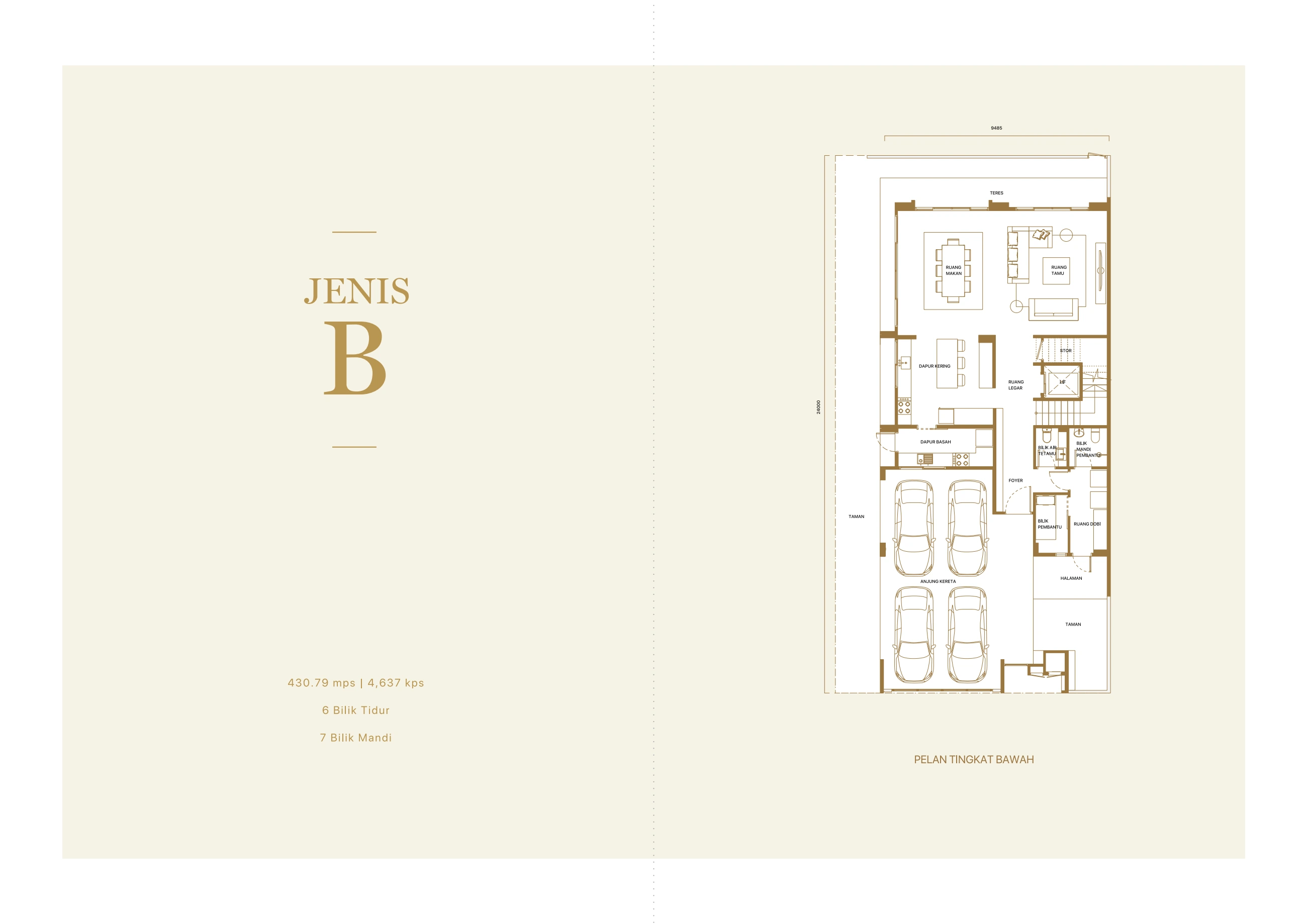 FERA COURTYARD TERRACES & SENNA SEMI-DETACHED HOMES Senna Type B ground floor