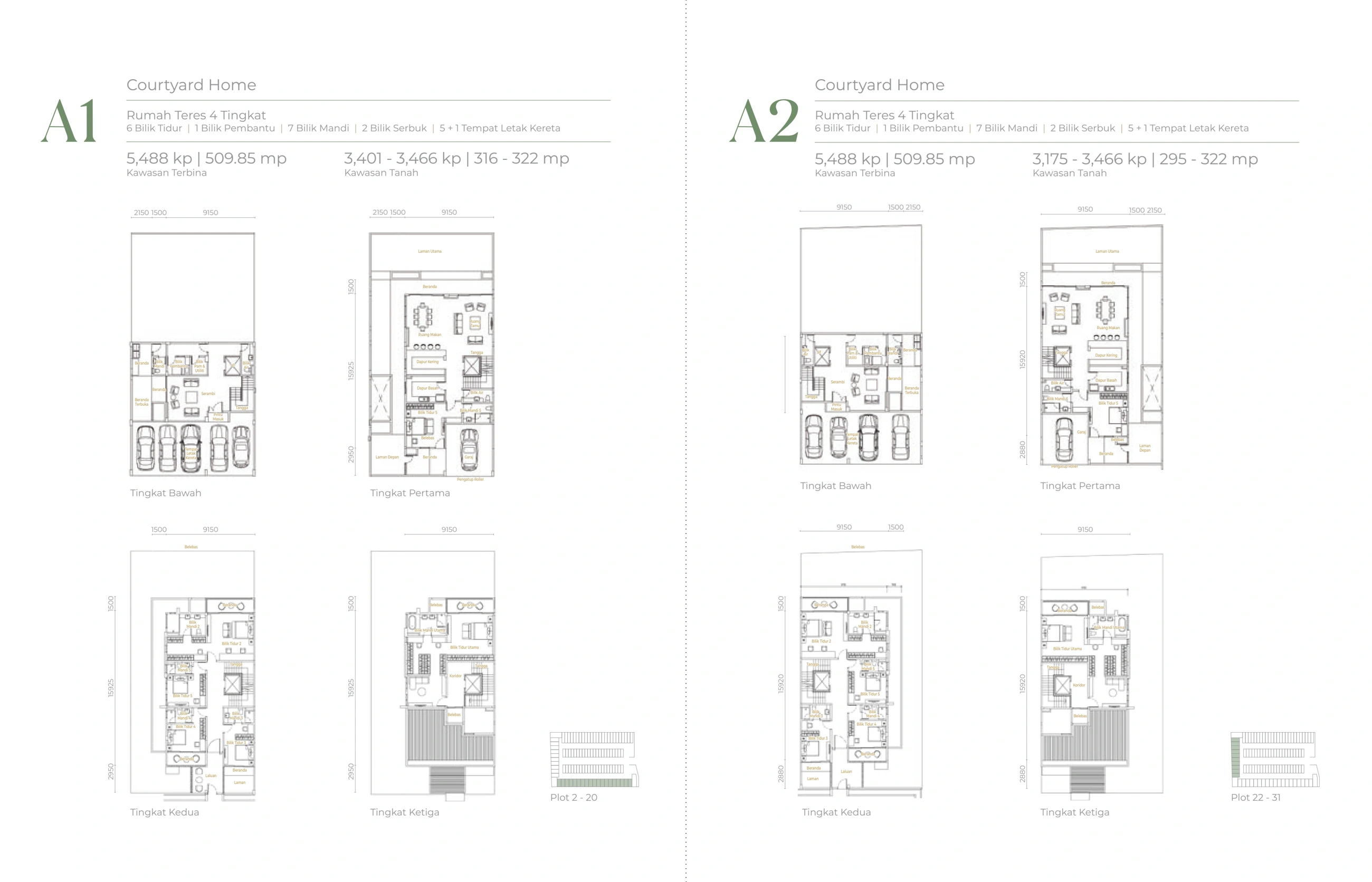 JESSELTON COURTYARD AT JESSELTON SELATAN Courtyard Home - A1 and A2
