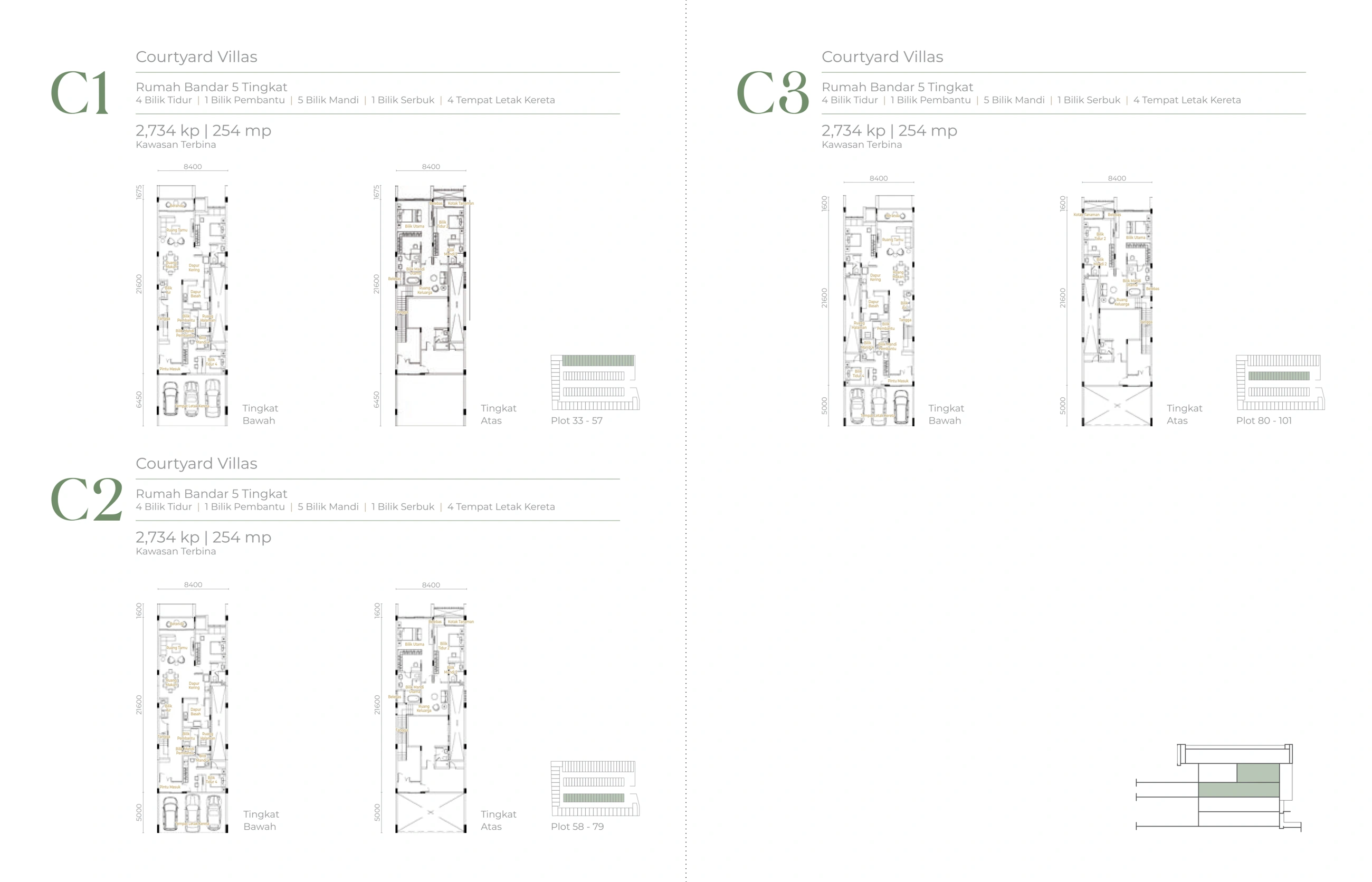 JESSELTON COURTYARD AT JESSELTON SELATAN Courtyard Villa - C1, C2 and C3