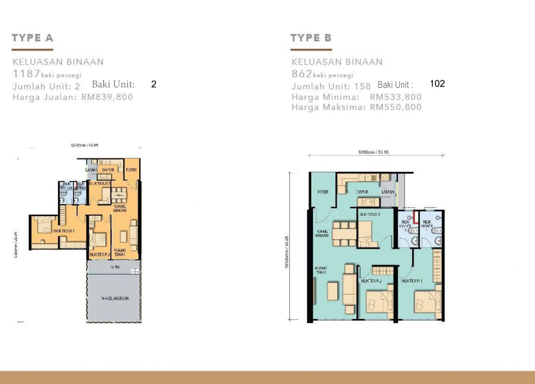 FORESHORE RESIDENCE Type A and B