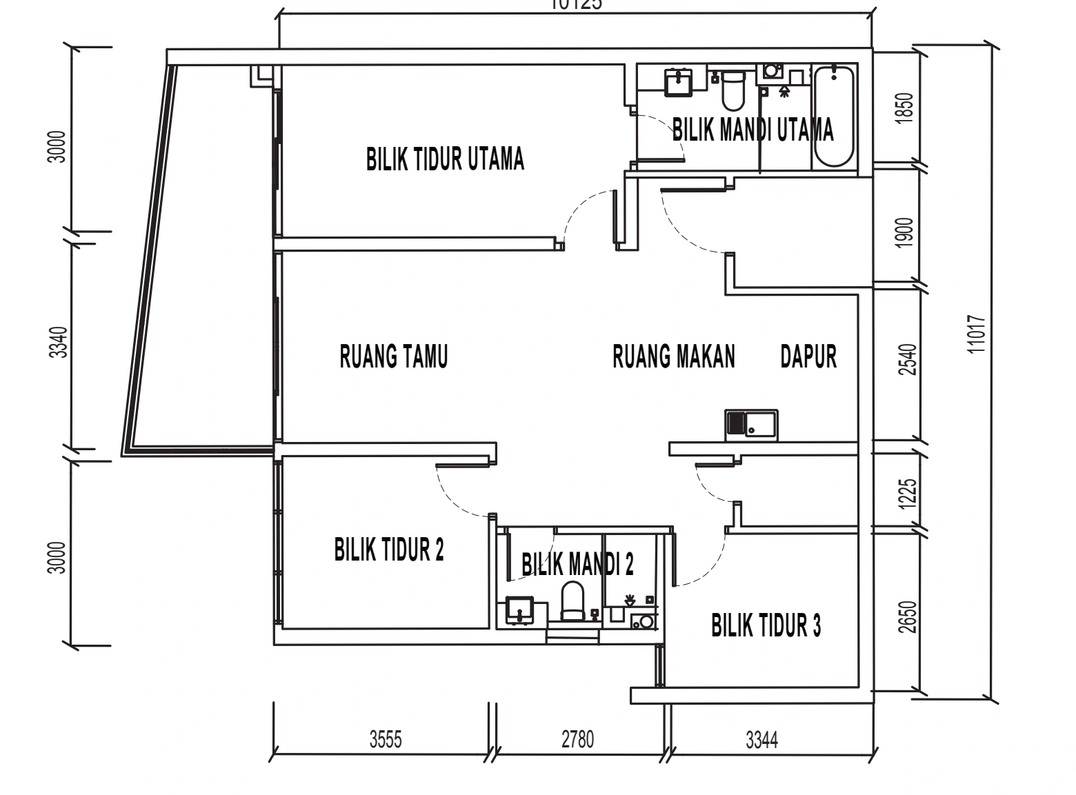 WESTIN RESIDENCES PENANG Unit layout
