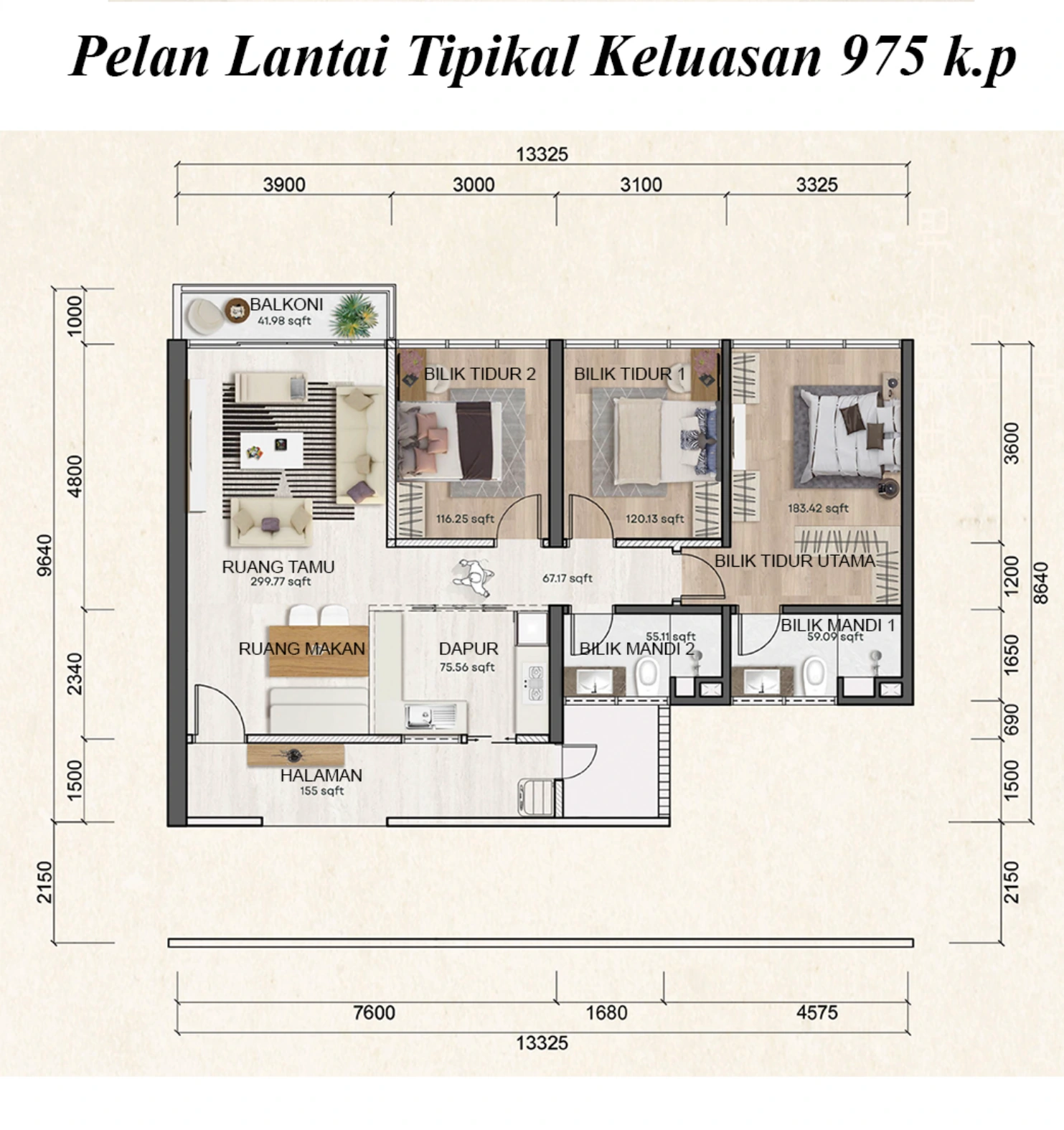 TUAN PAVILION Typical unit layout