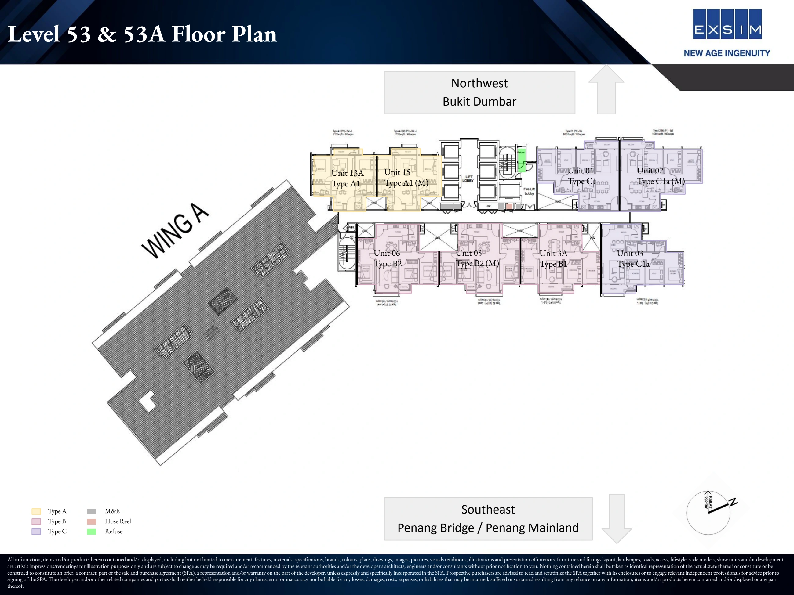 THE LIGHTHAUZ Levels 53 and 53A floor plan
