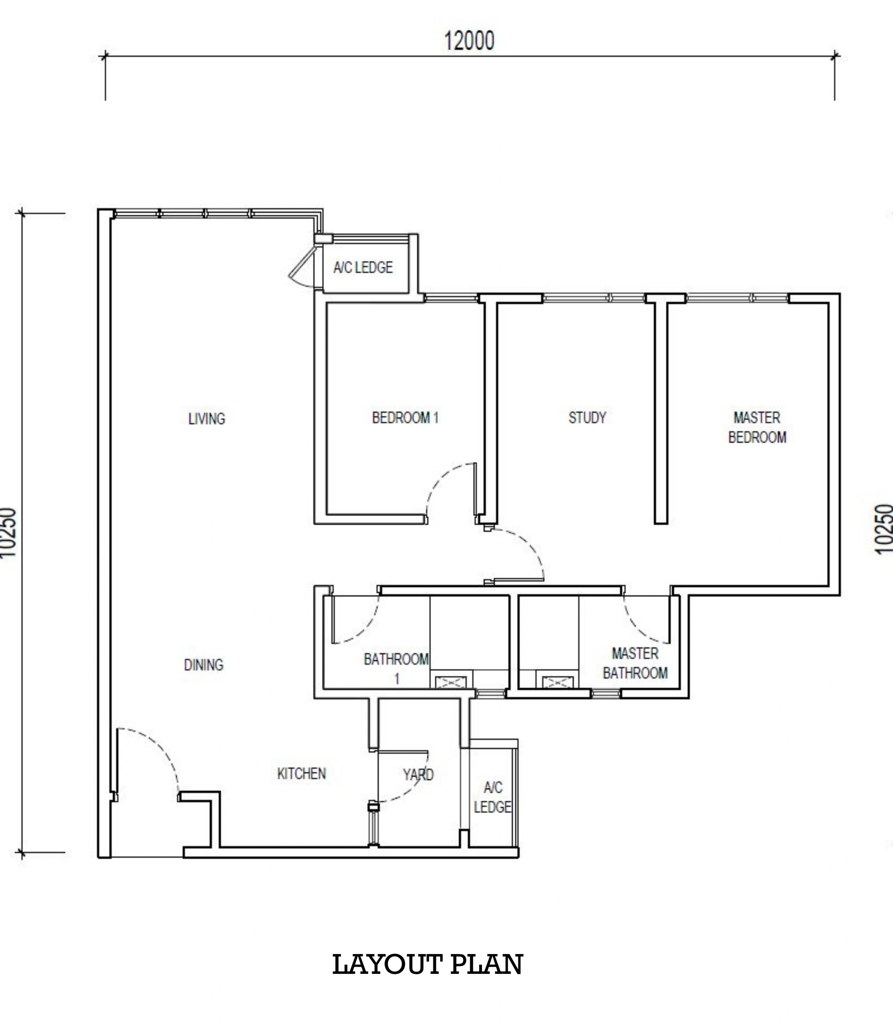 THE LIGHTHAUZ Type C2(M) - 1001 sqft
