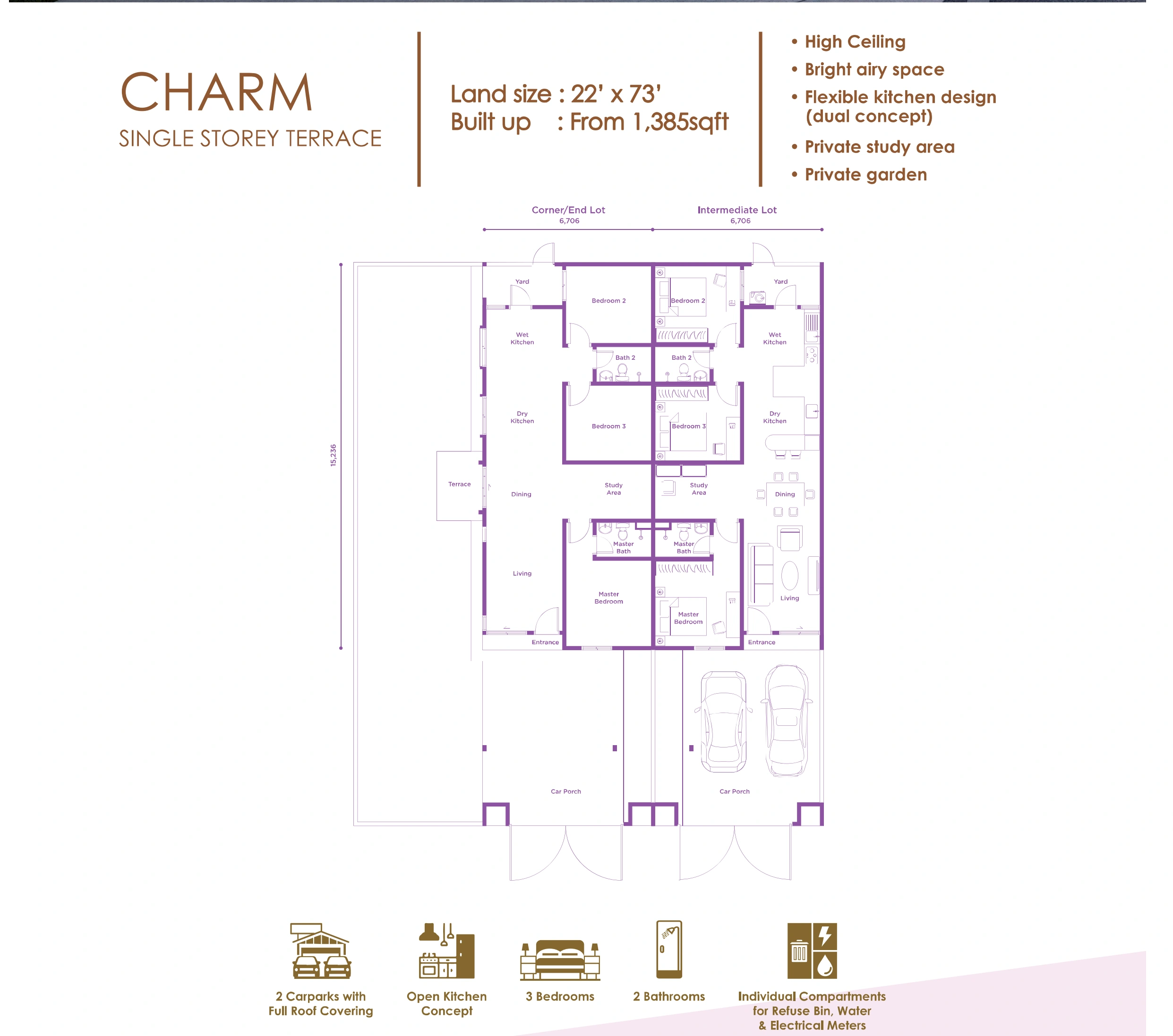 Amansara North Charm - Single-storey terrace