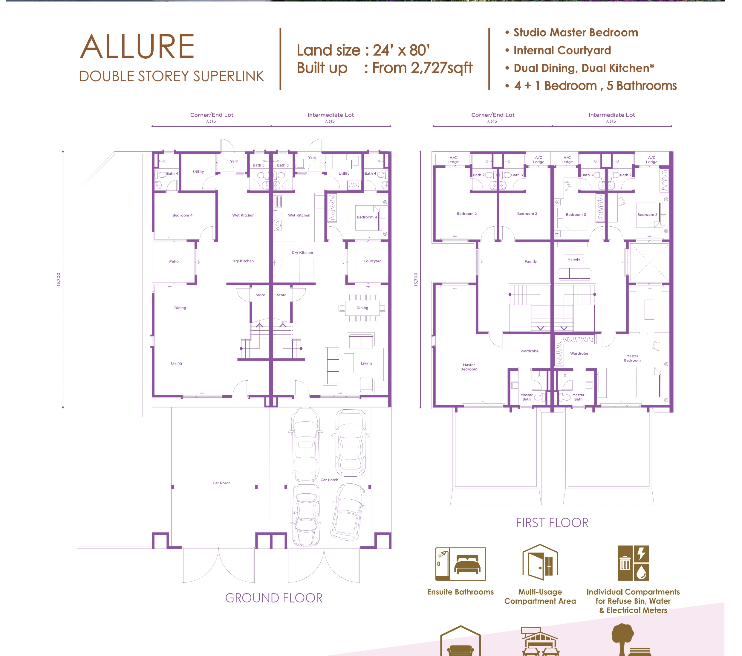 Amansara North Allure - Double-storey superlink