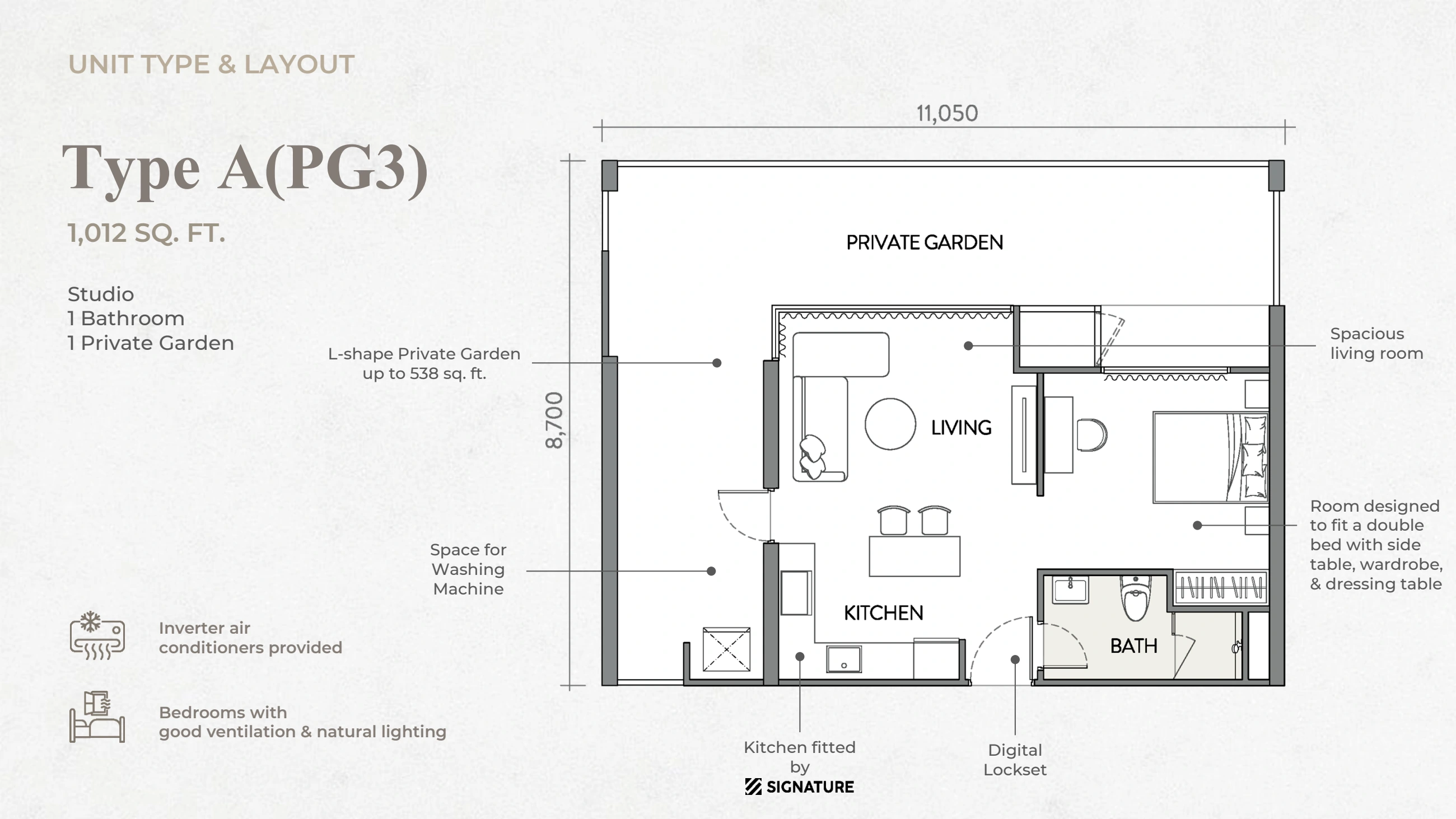 THE CROWN Type A(PG3) - 1012 sqft