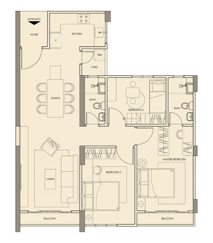 D' Starlingtton Type C - 1044 sqft