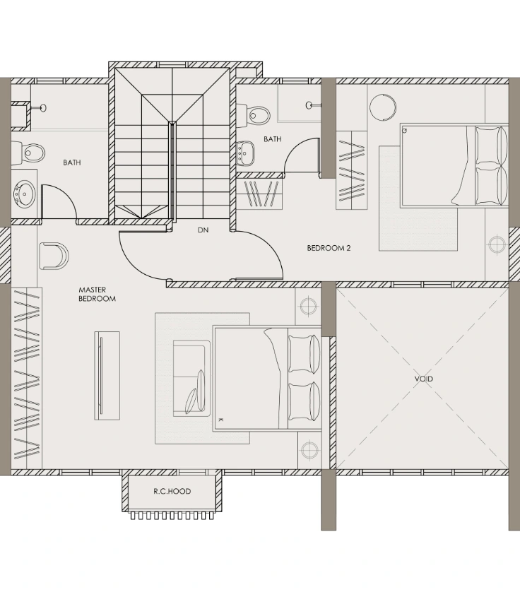 D' Starlingtton Type E penthouse - Upper floor