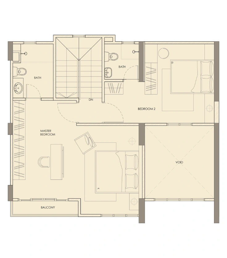 D' Starlingtton Type F penthouse - Upper floor