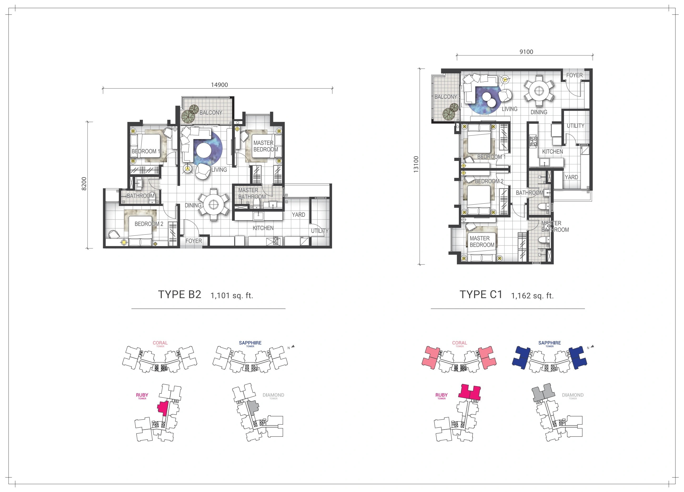 Gem Residence Type B2 and C1