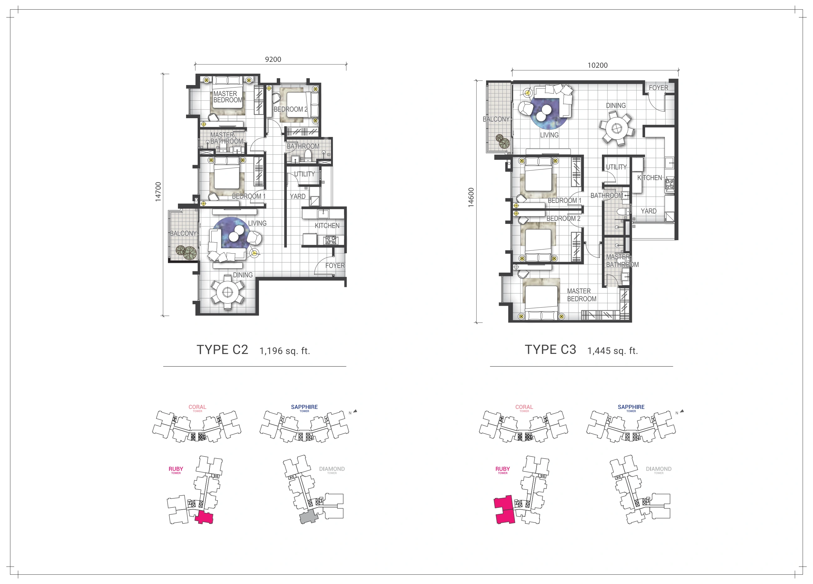 Gem Residence Type C2 and C3