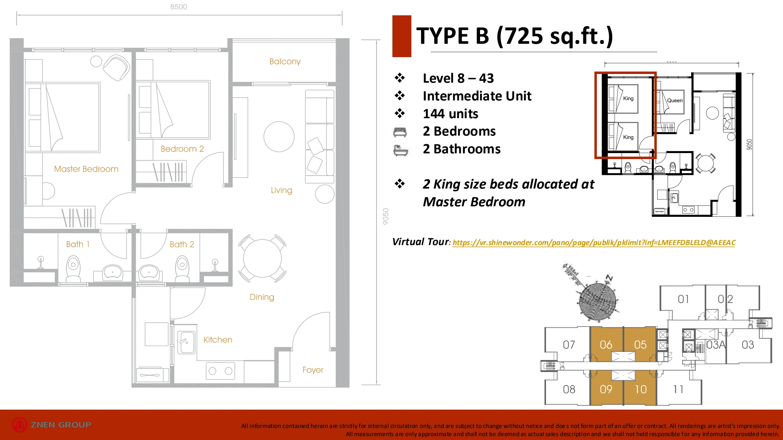 Grains Residences Type B - 725 sqft