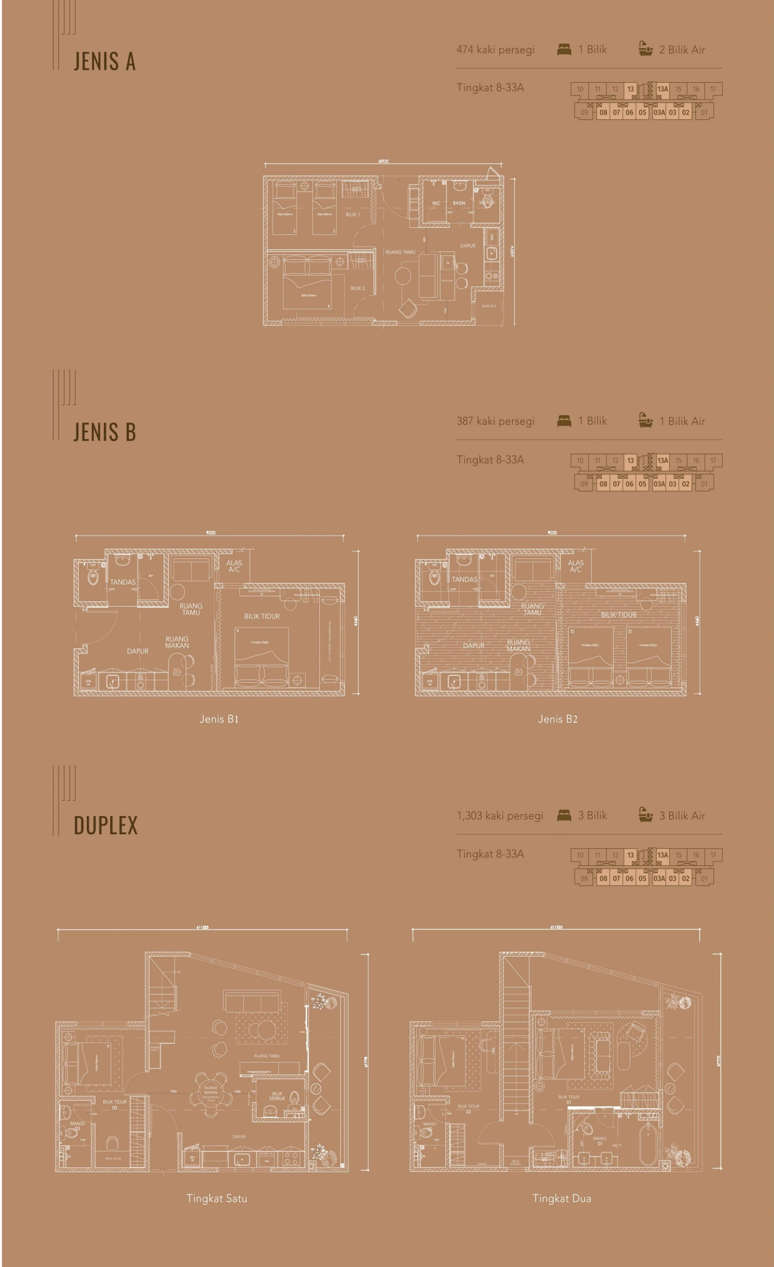 G' VINTON Types A, B and Duplex