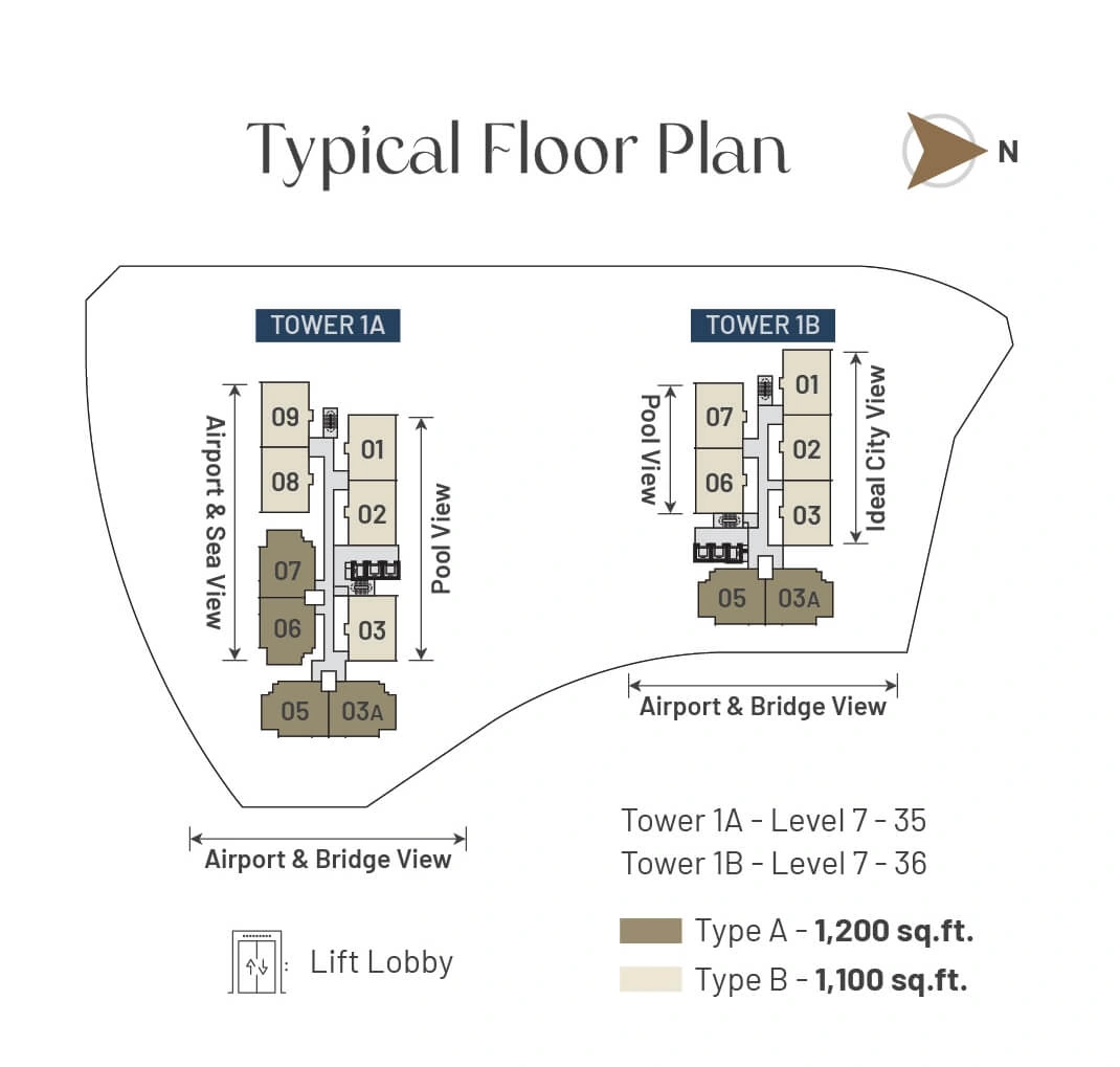 Lucerne Residence Typical floor plan