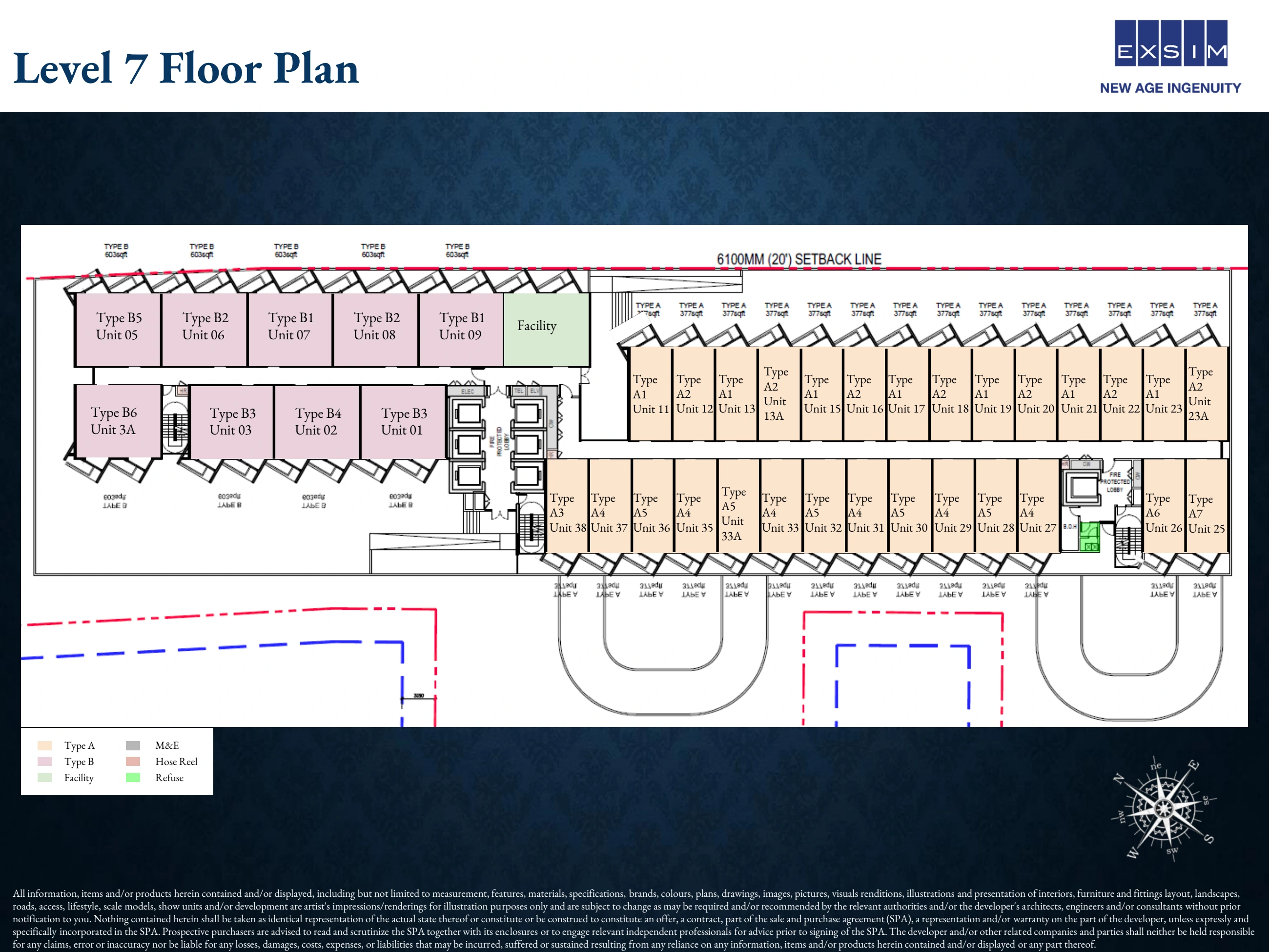 NOORDINZ SUITES @ GEORGE TOWN Level 7 floor plan