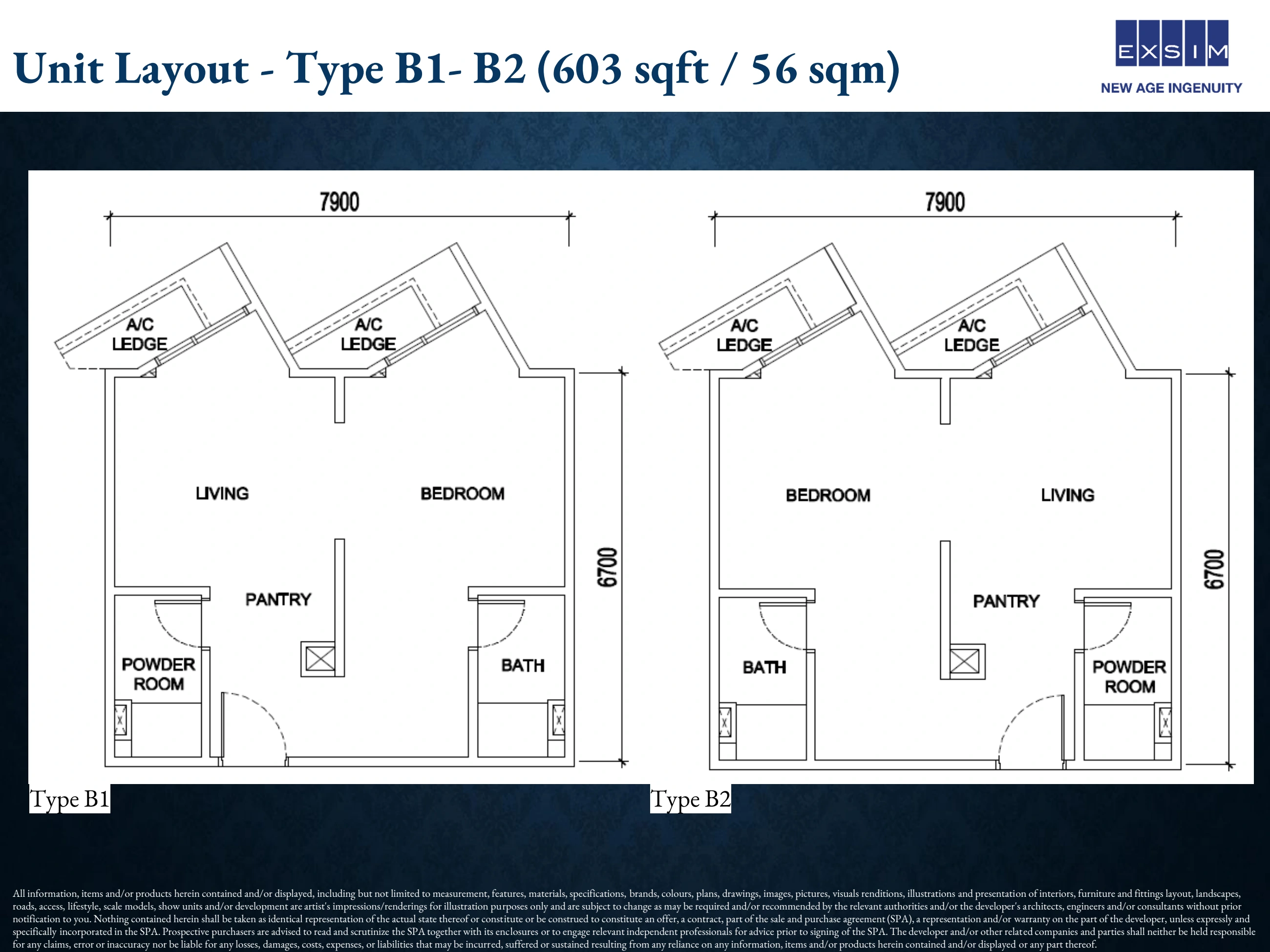NOORDINZ SUITES @ GEORGE TOWN Type B1-B2 original layout