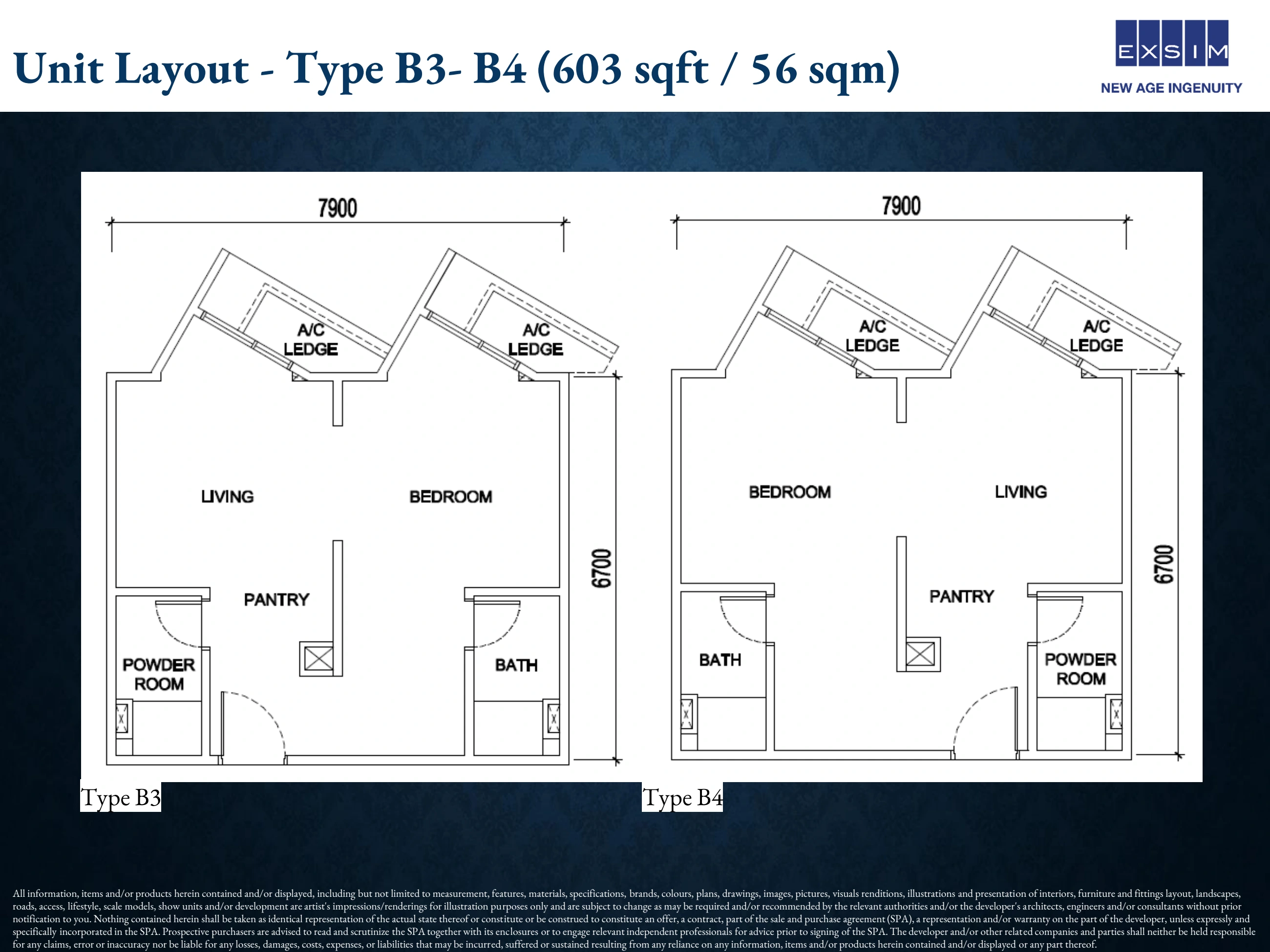 NOORDINZ SUITES @ GEORGE TOWN Type B3-B4 original layout