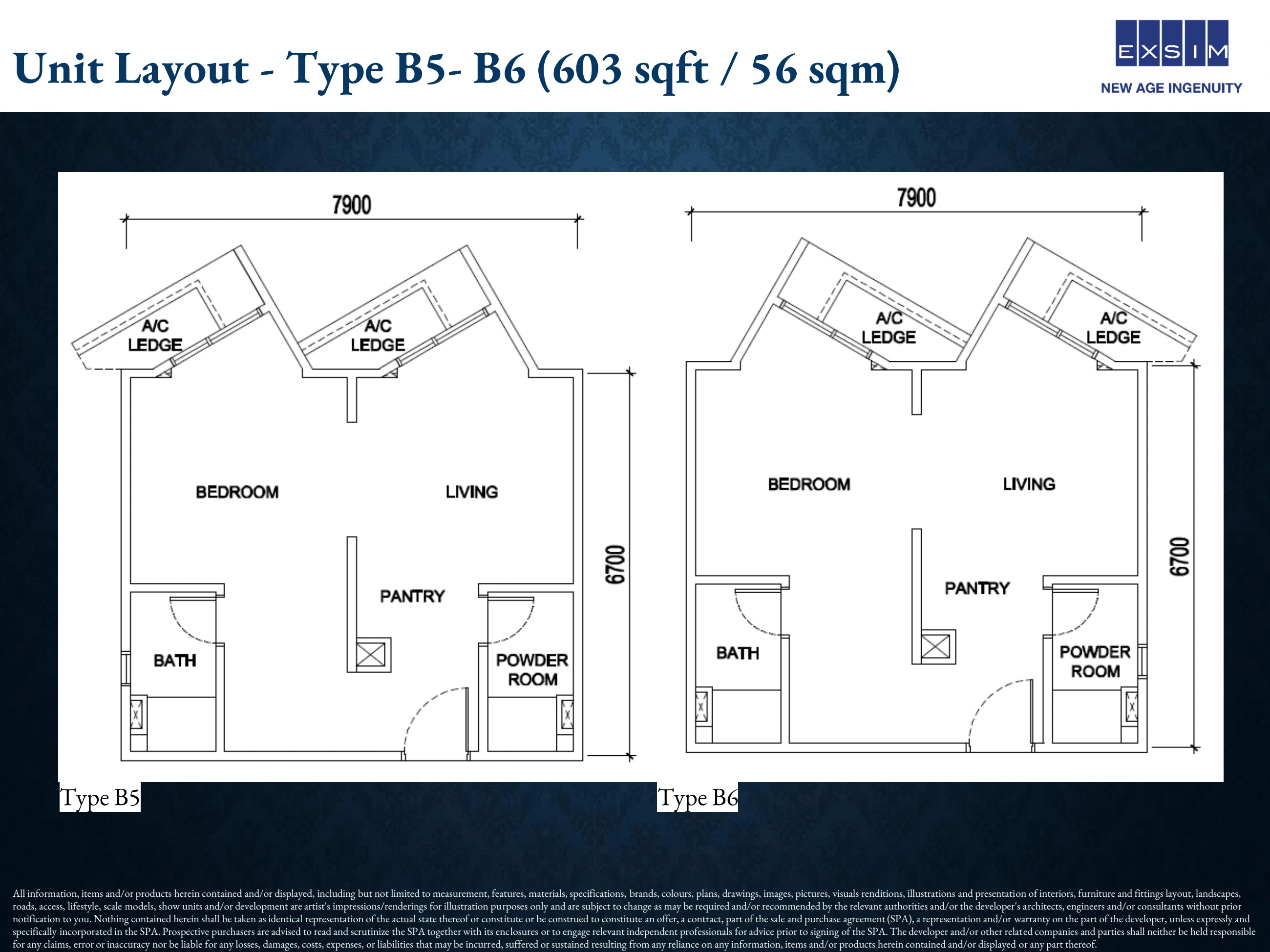 NOORDINZ SUITES @ GEORGE TOWN Type B5-B6 original layout