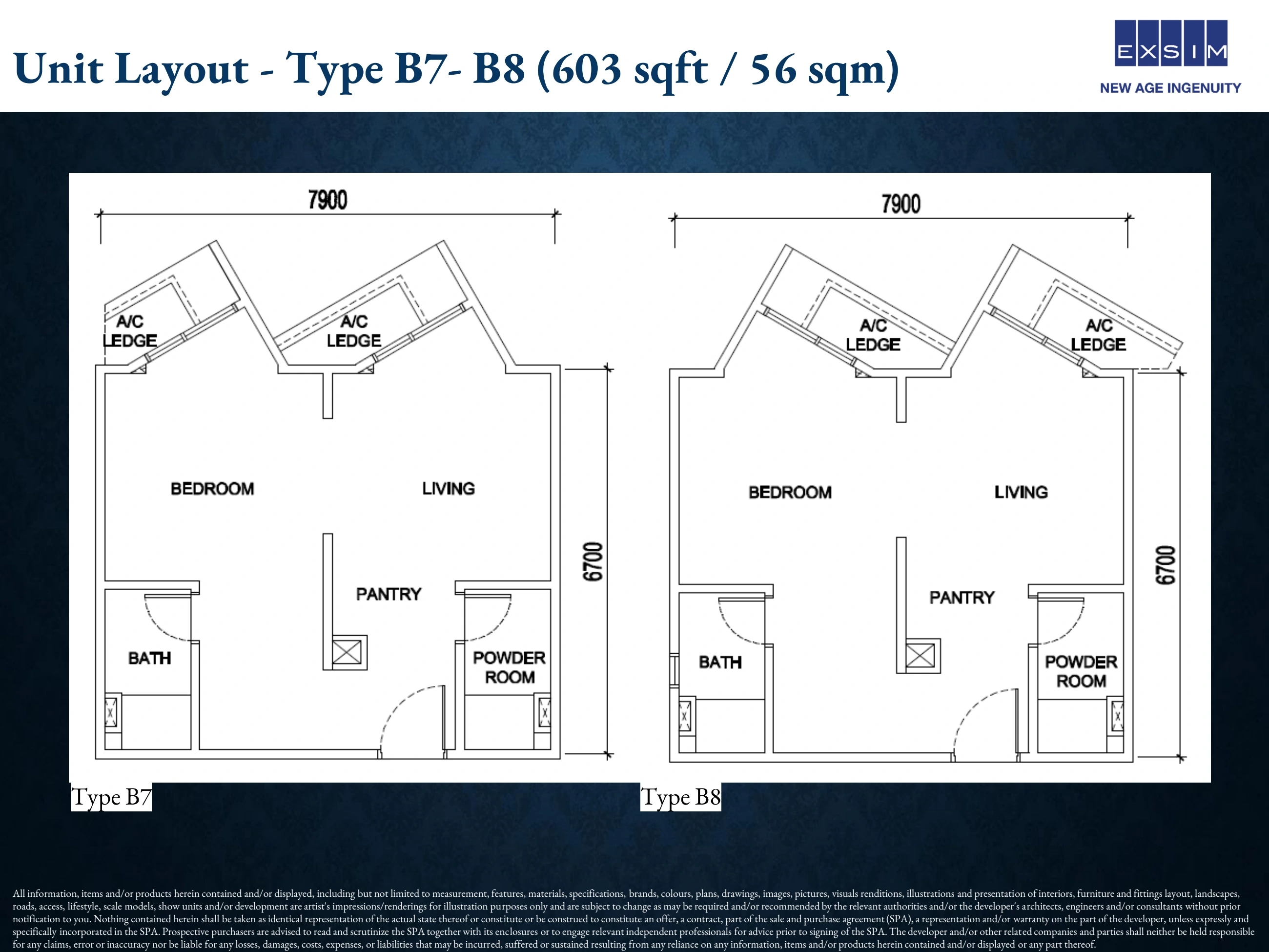 NOORDINZ SUITES @ GEORGE TOWN Type B7-B8 original layout