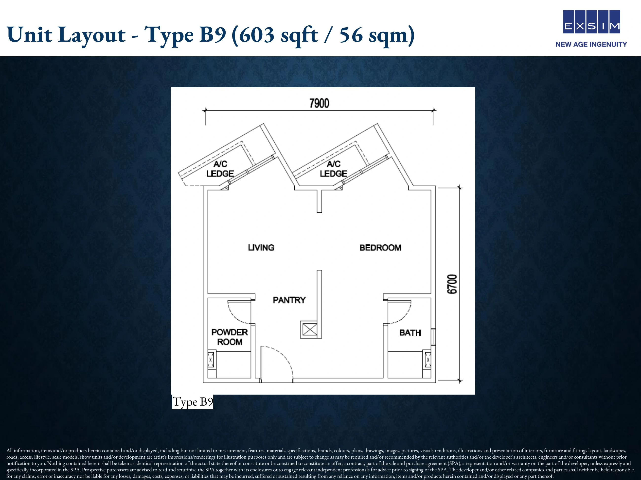 NOORDINZ SUITES @ GEORGE TOWN Type B9 original layout