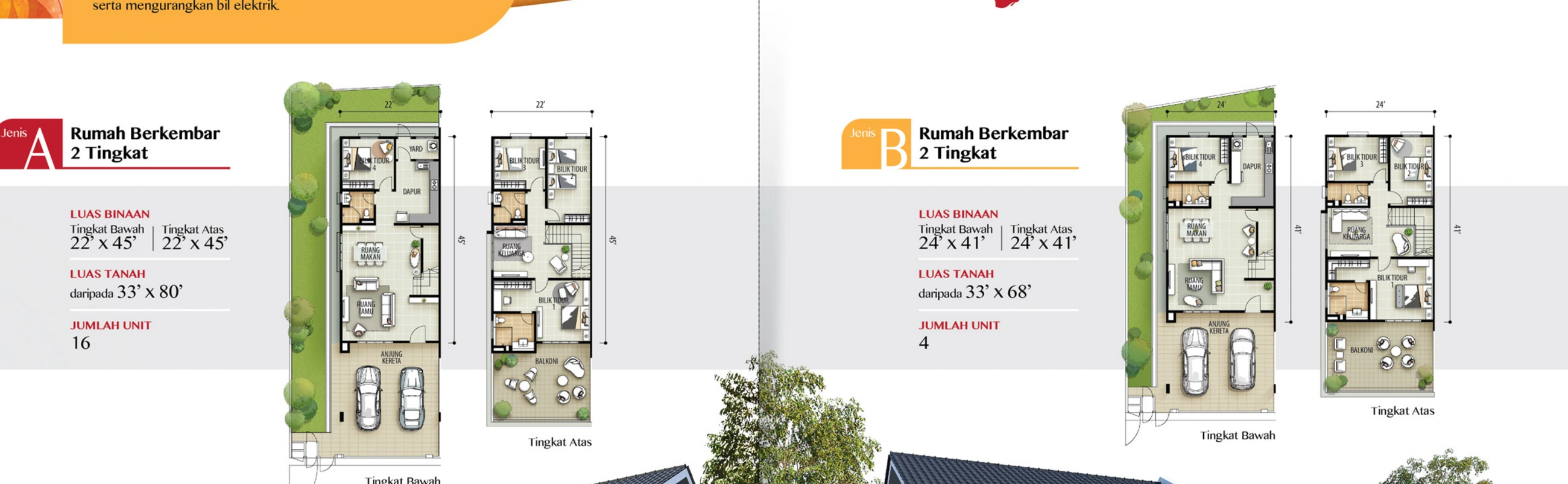 Sanctuary Suria Types A and B - Semi-D ground and first floor