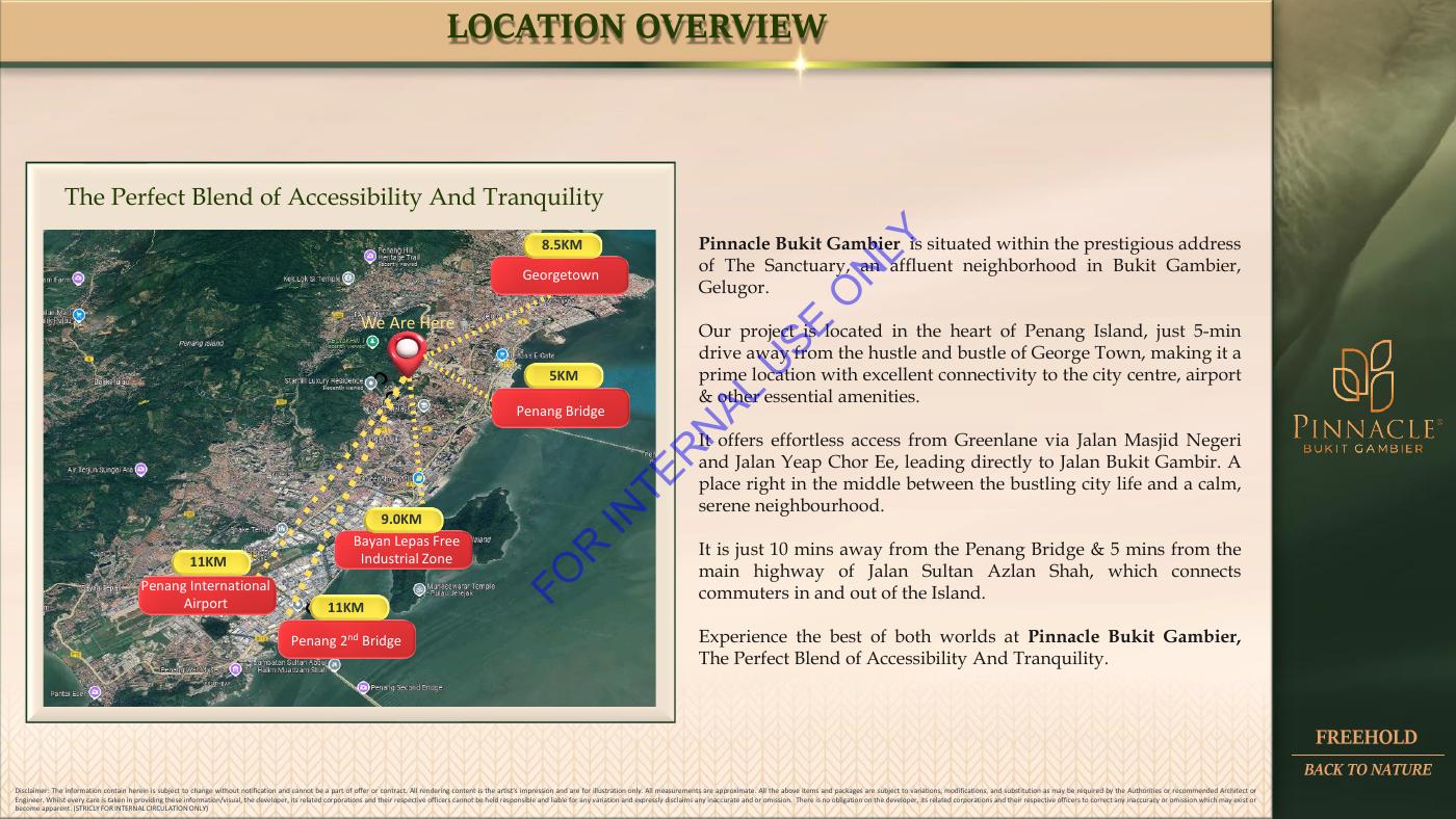 PINNACLE BUKIT GAMBIER 位置与交通