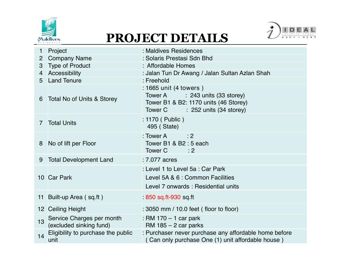 MALDIVES RESIDENCES Sales Kit 项目资料